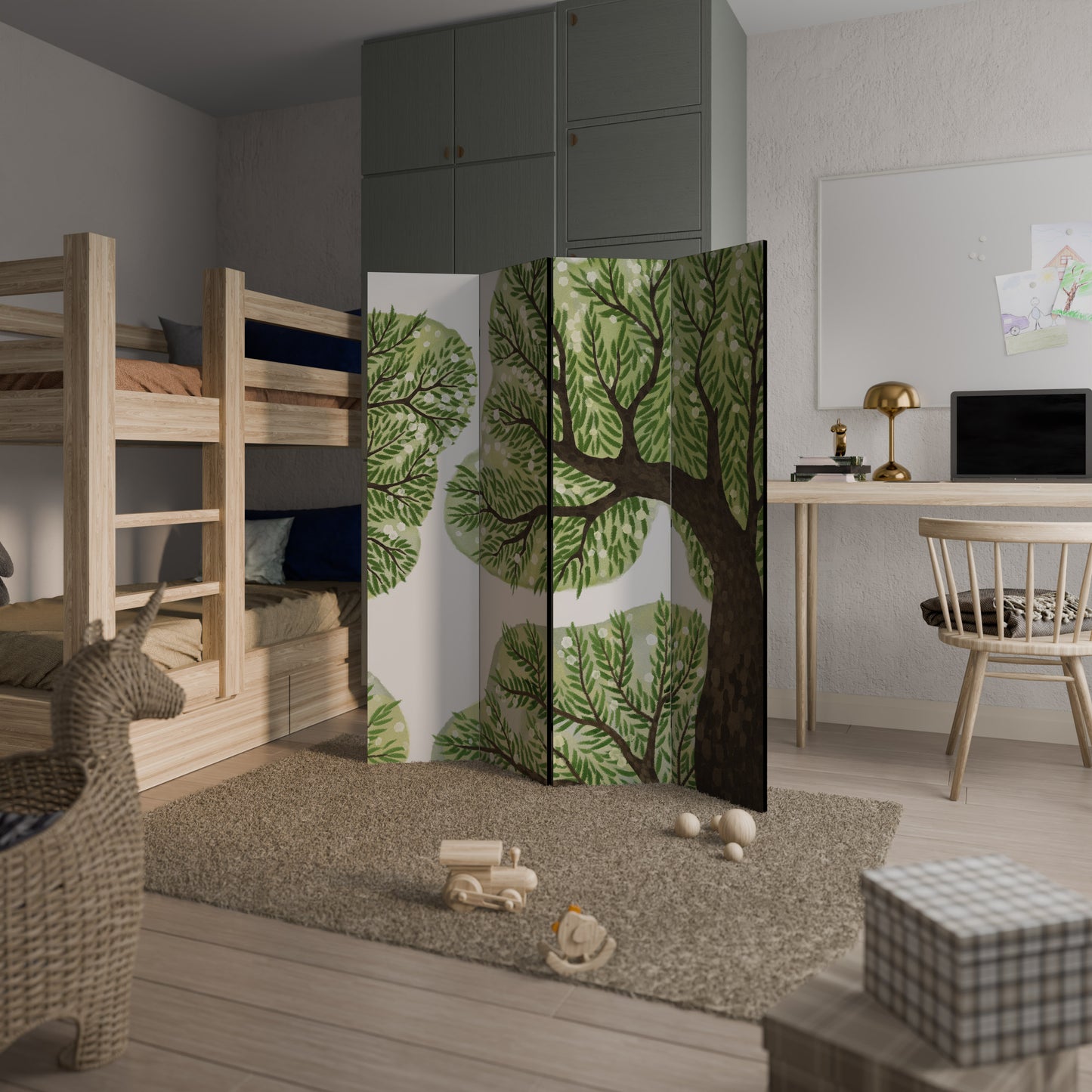 WILDERNESS DASH 4-Panel Room Divider