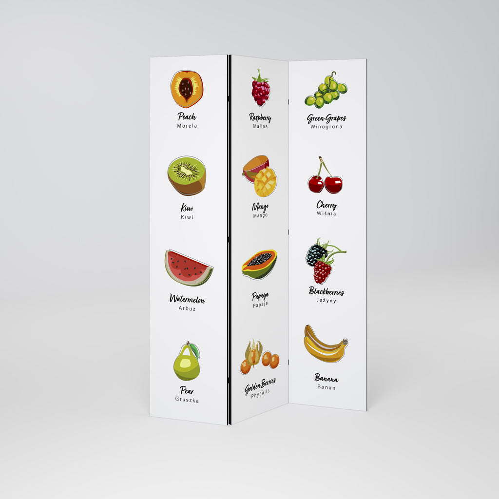FRUIT LESSON Παραβάν με 3 πάνελ