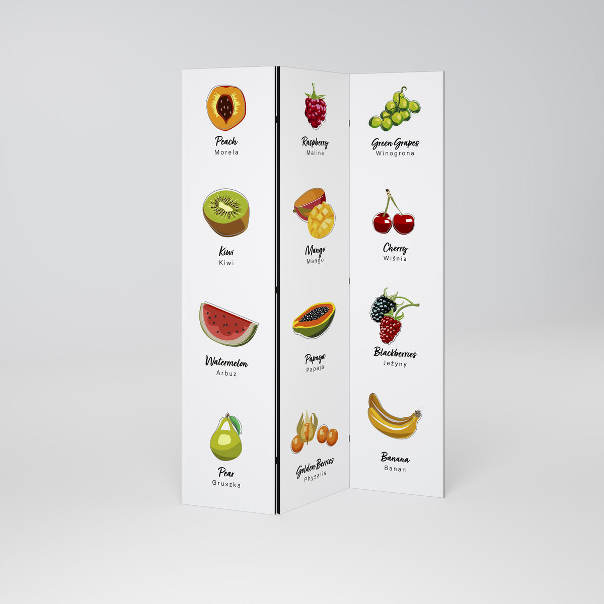 FRUIT LESSON Παραβάν με 3 πάνελ