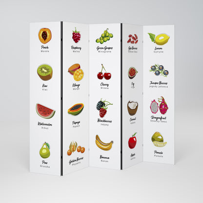 FRUIT LESSON Παραβάν με 5 πάνελ