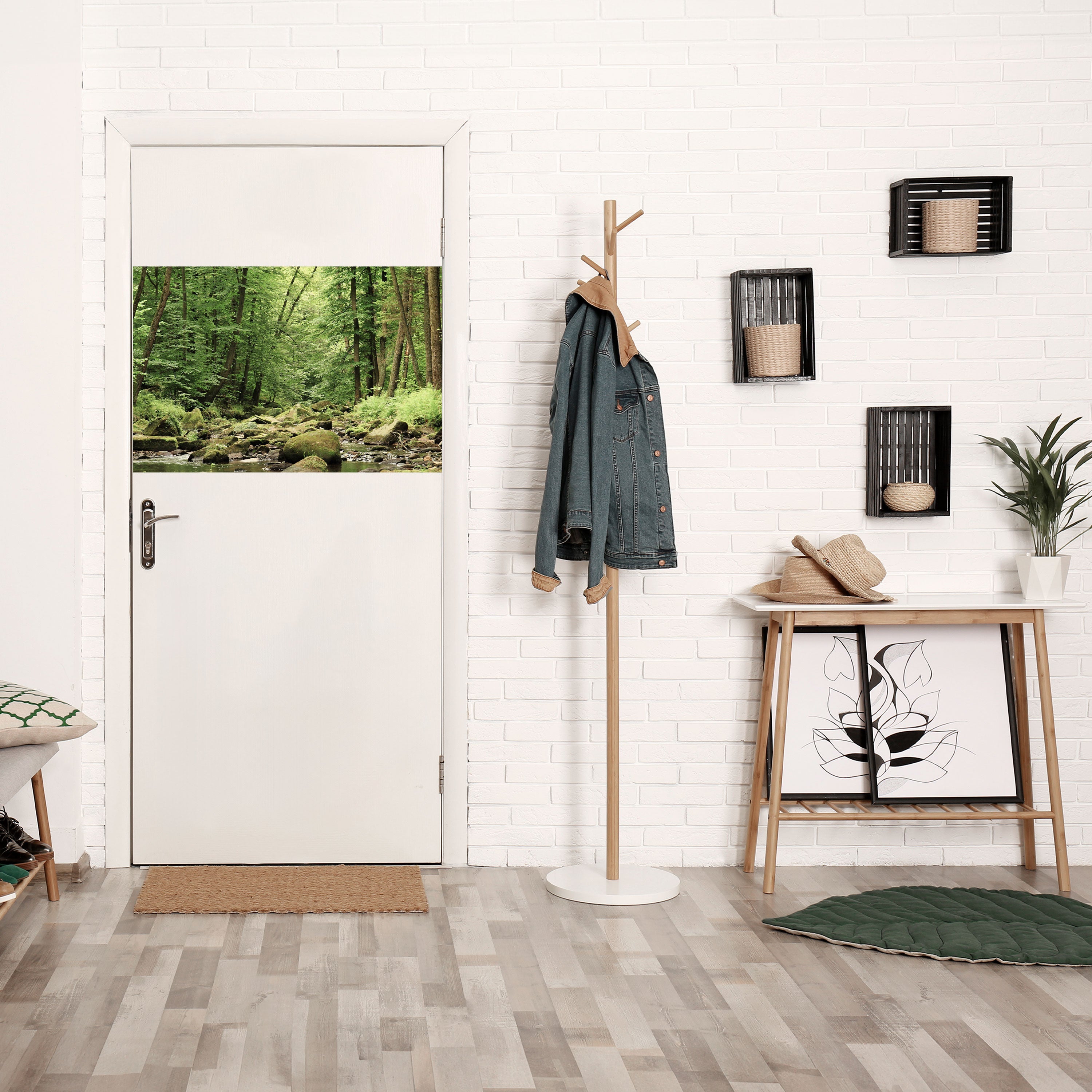 TRANQUIL STONES AND STREAMS Peel and Stick Horizontal Poster