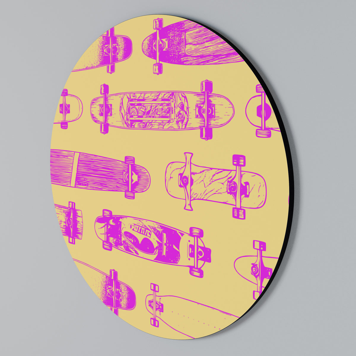 SKATEBOARD ARTISTRY Στρογγυλός πίνακας ζωγραφικής