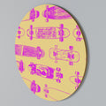 SKATEBOARD ARTISTRY Round Wall Art