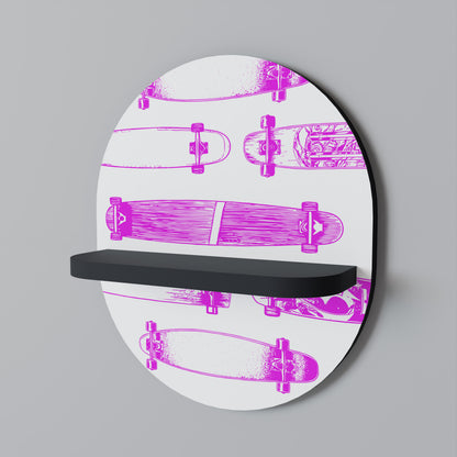 SKATEBOARD SKETCH Διακοσμητικό Ράφι Art Shelf
