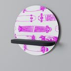 SKATEBOARD SKETCH Διακοσμητικό Ράφι Art Shelf