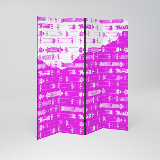 SKATEBOARD MAGENTA Παραβάν με 4 πάνελ