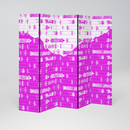 SKATEBOARD MAGENTA Παραβάν με 5 πάνελ