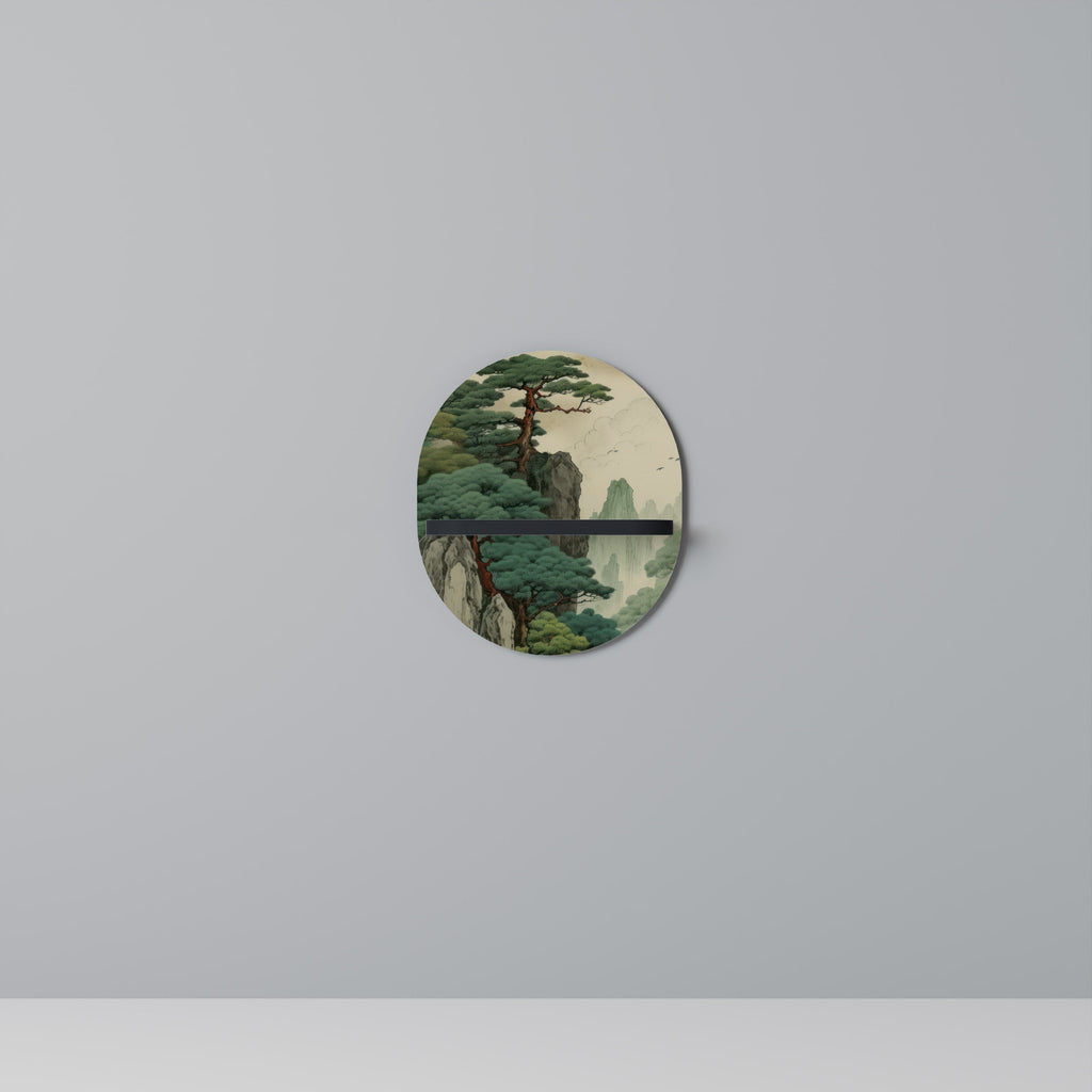 Οβάλ Ράφι VERDURE ABYSS σε Μαύρο Φινίρισμα
