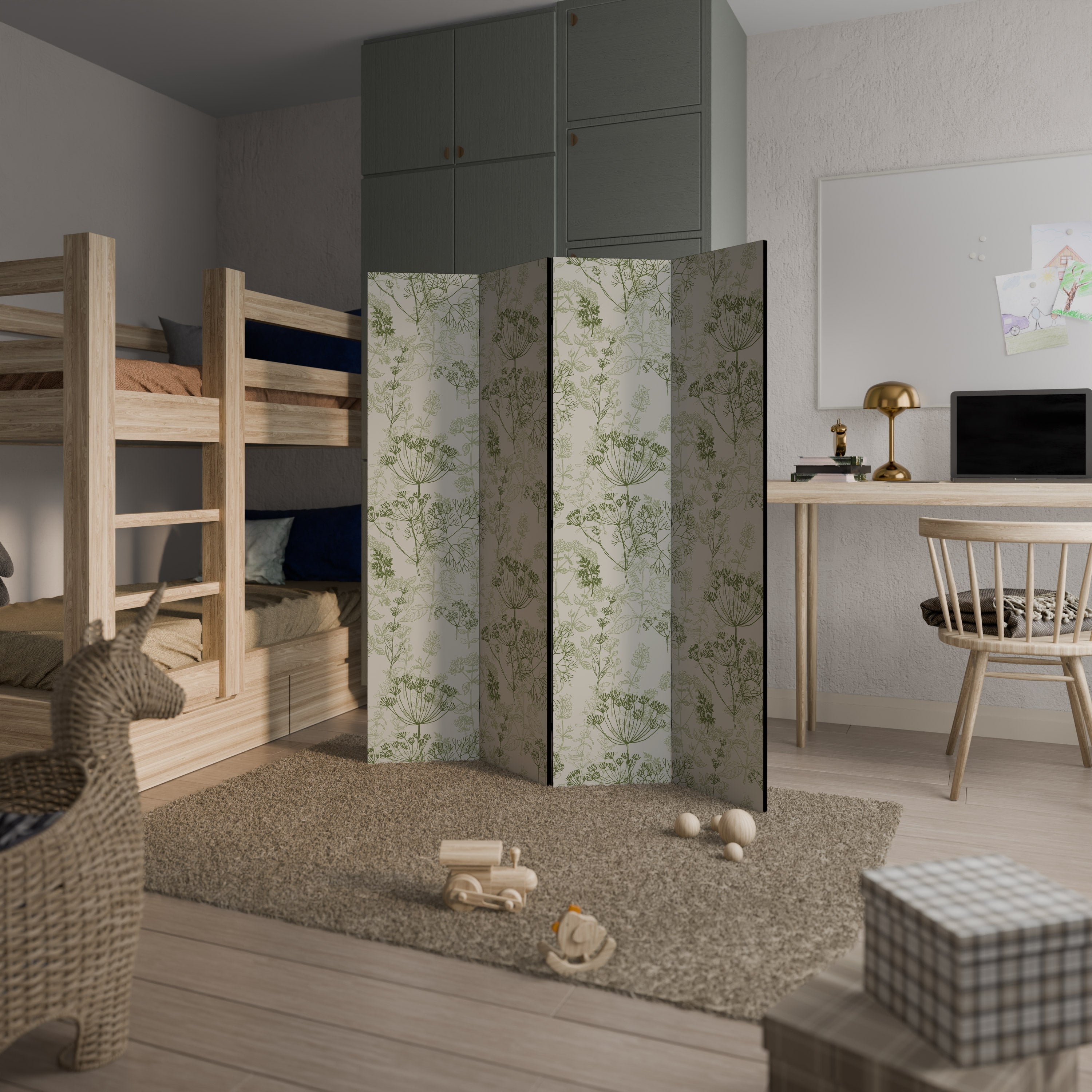 FENNEL BALDACHIN Decorative 4-Panel Room Divider