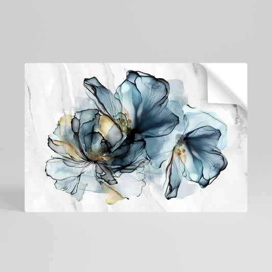 ELEGANT AQUARELLE Αυτοκόλλητη Αφίσα οριζόντια