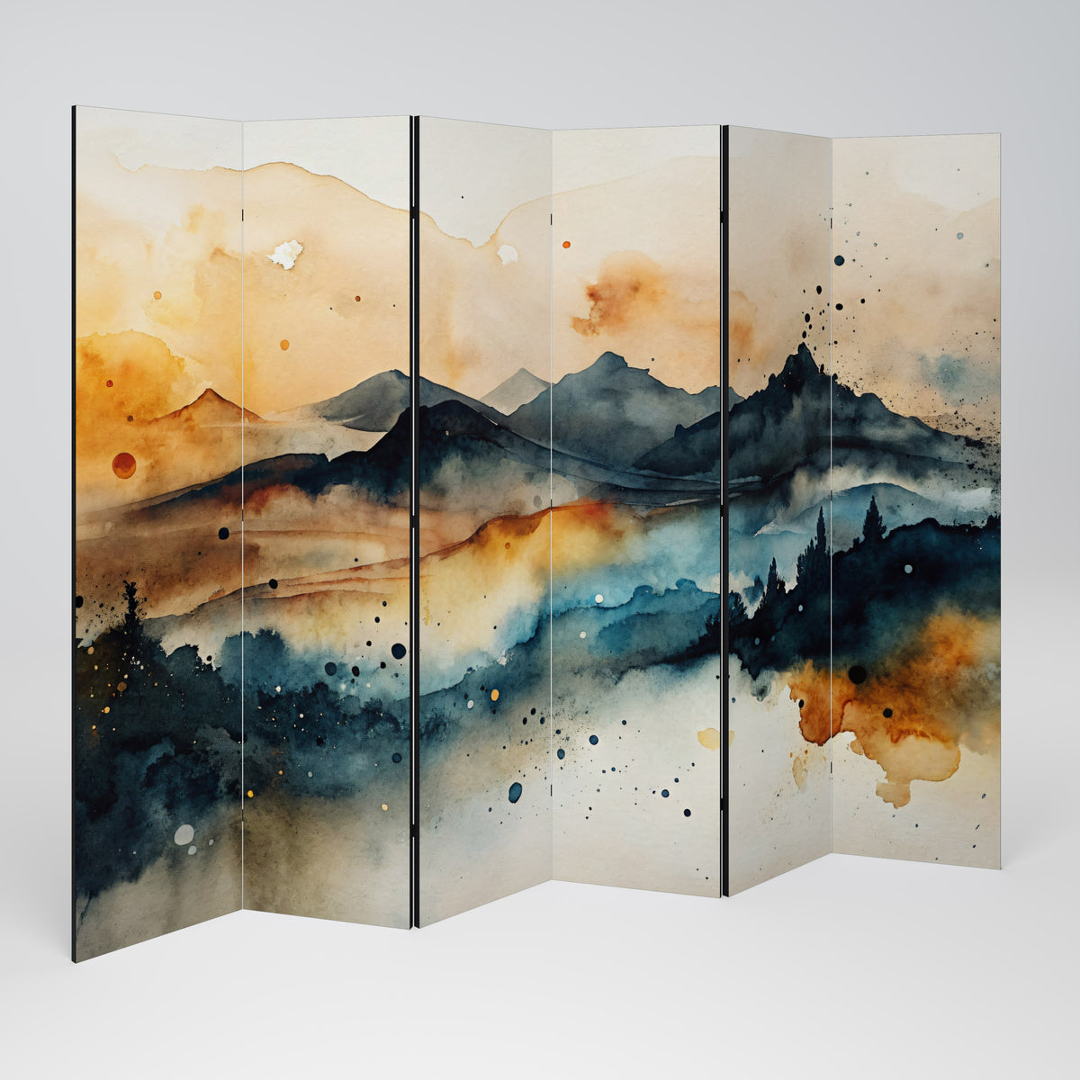 OMINOUS MOUNTAINS Παραβάν με 6 πάνελ