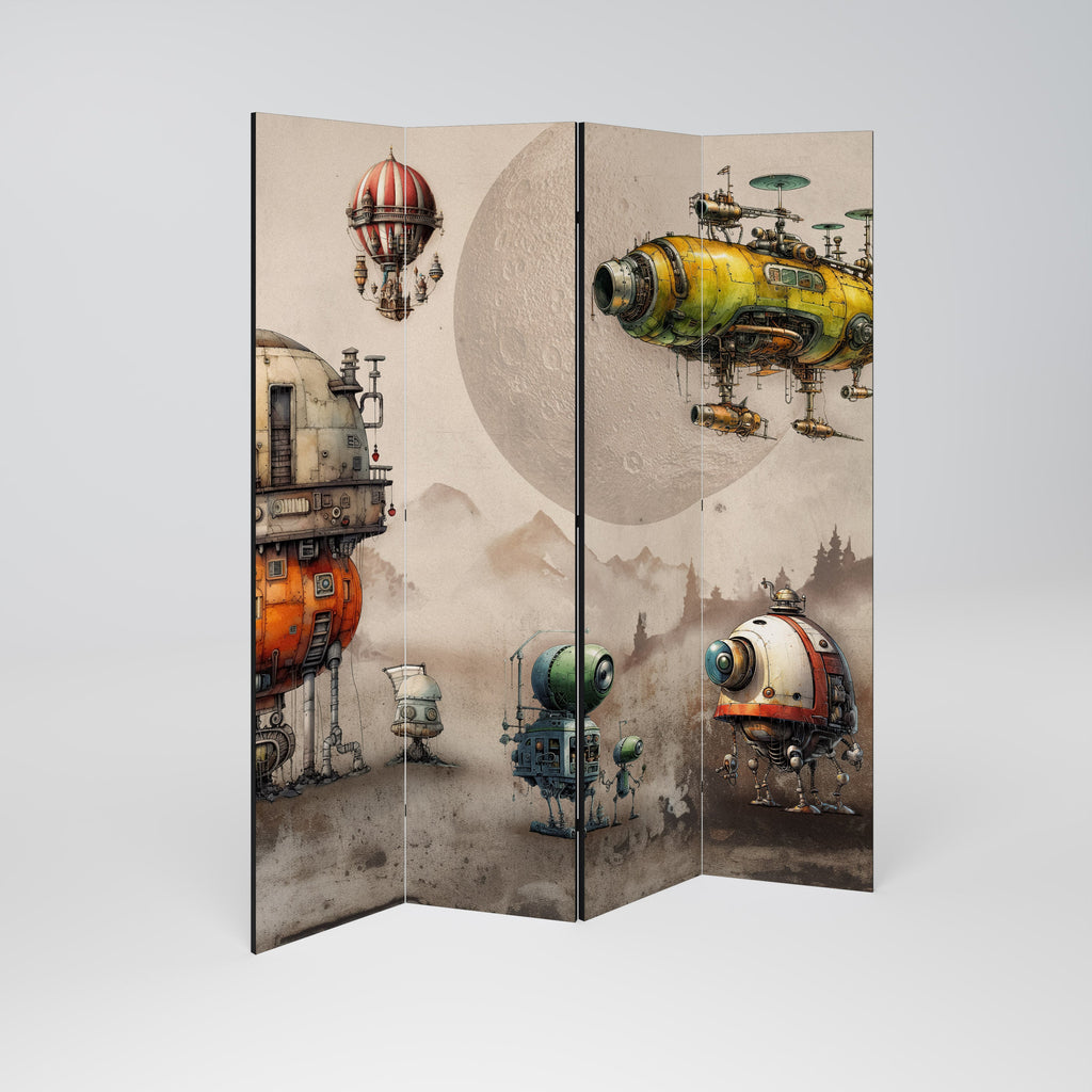 MACHINARIUM MACHINES Διακοσμητικό διαχωριστικό χώρου 4 πάνελ