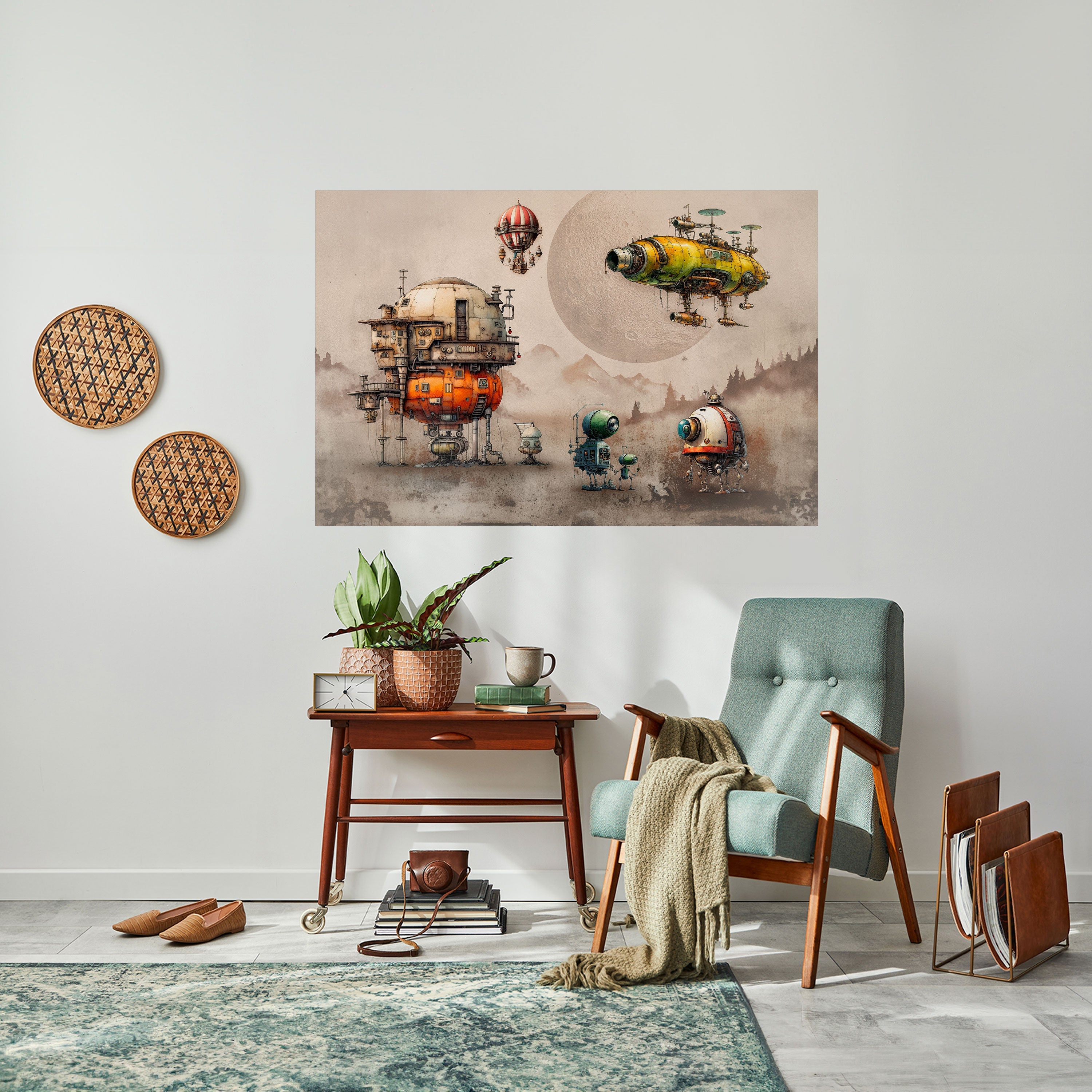 MACHINARIUM MACHINES Peel and Stick Horizontal Poster