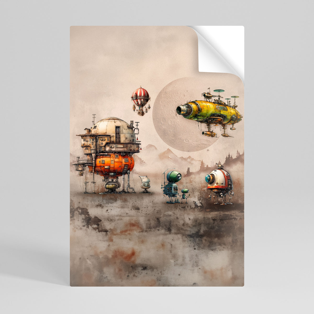 MACHINARIUM MACHINES Αυτοκόλλητη Αφίσα κάθετη