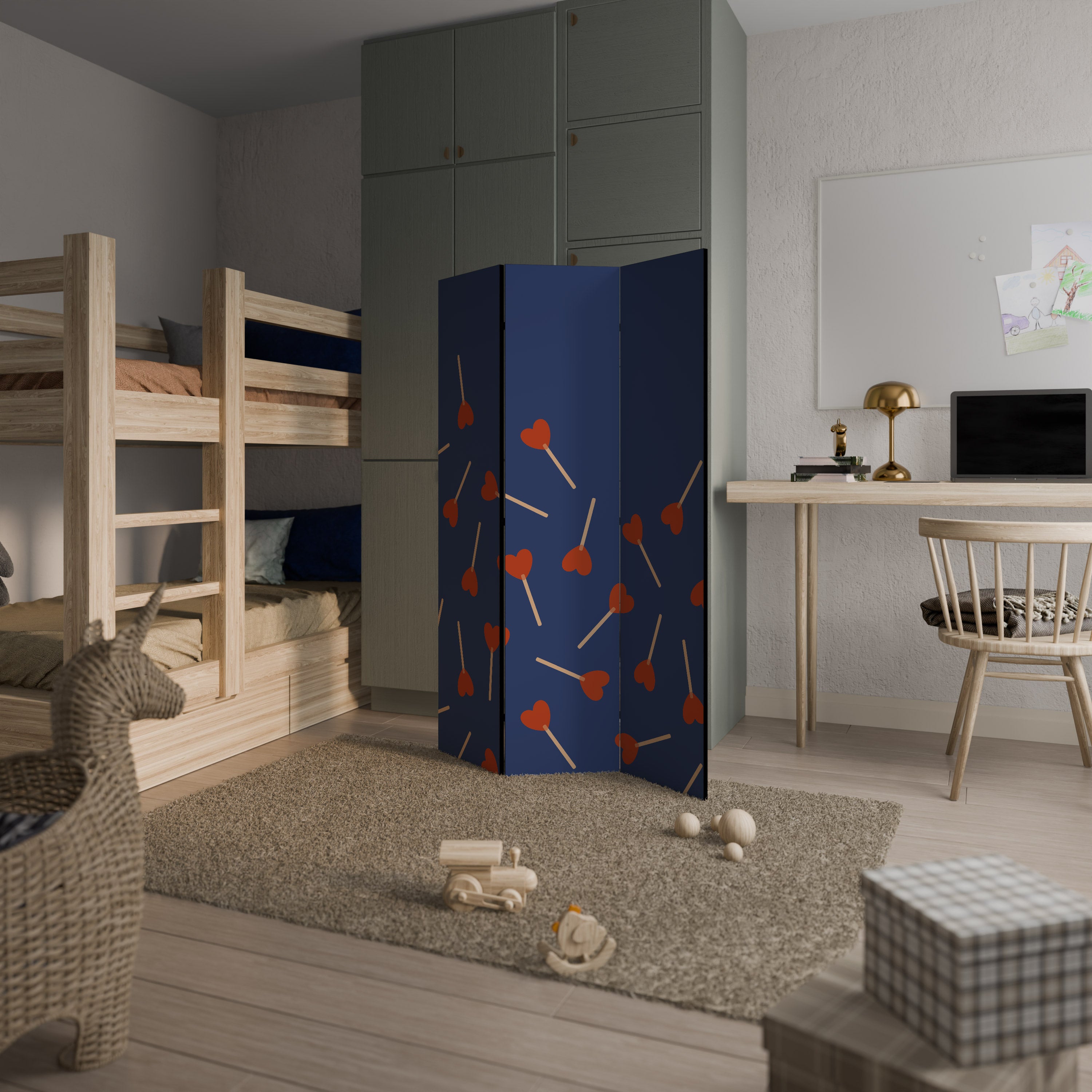 SWEET LOVE Παραβάν με 3 πάνελ