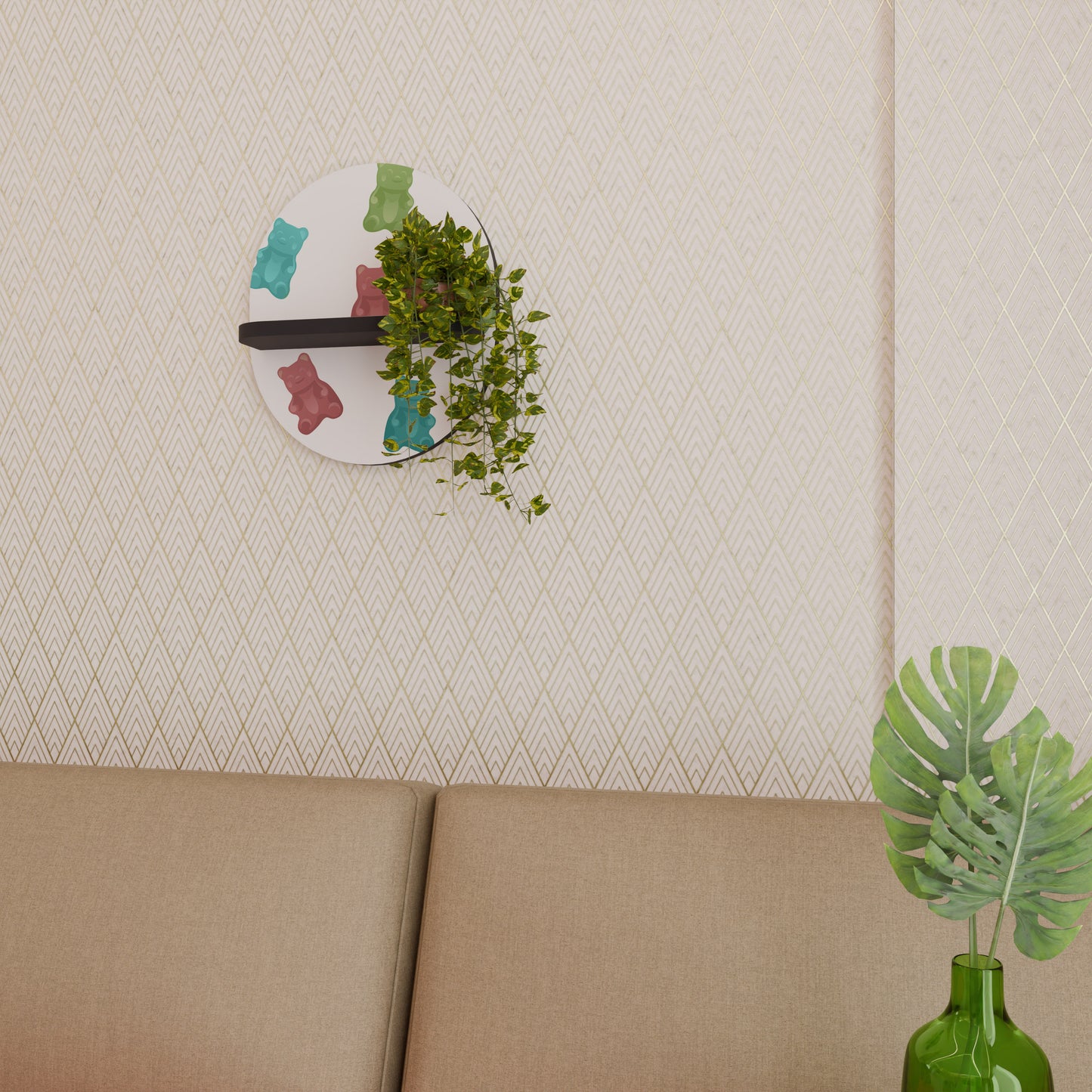 GUMMY BEARS Διακοσμητικό Ράφι Art Shelf