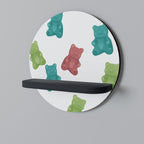 GUMMY BEARS Διακοσμητικό Ράφι Art Shelf