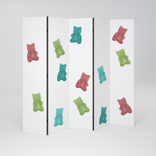 GUMMY BEARS Παραβάν με 5 πάνελ