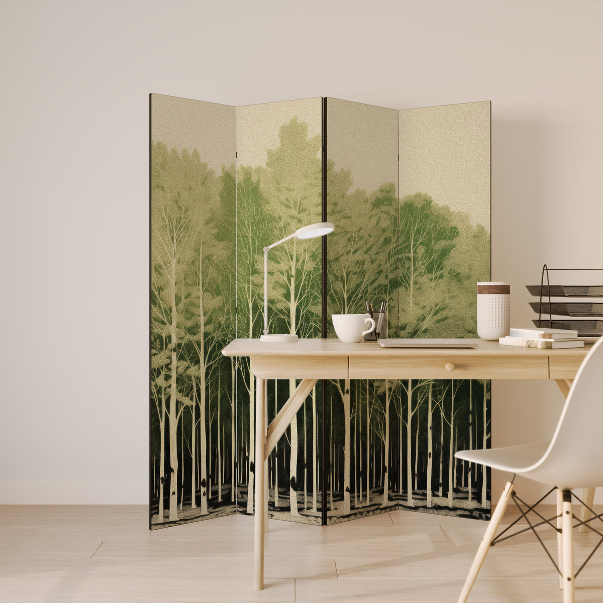 UNKNOWN NATURE 4-Panel Room Divider