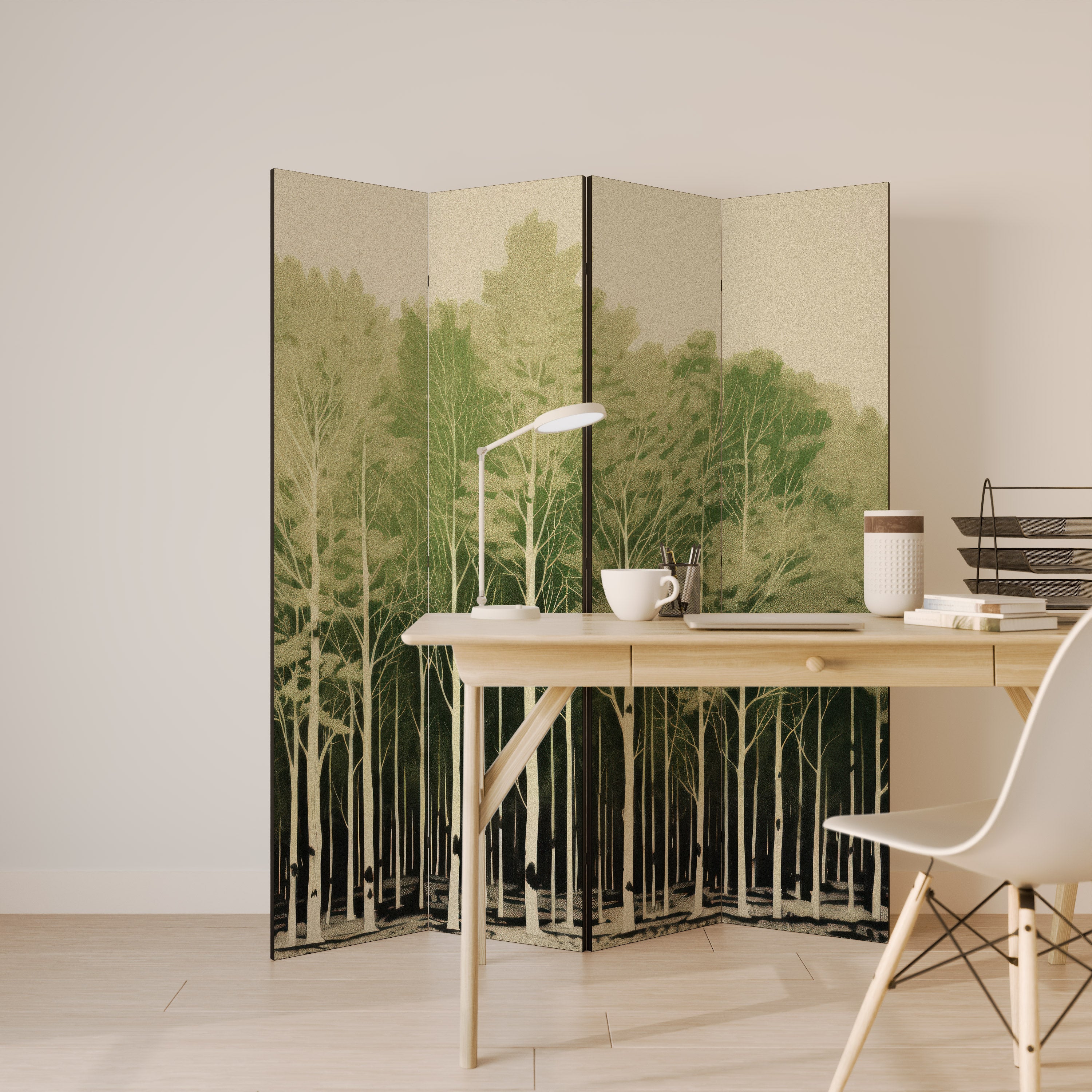 UNKNOWN NATURE 4-Panel Room Divider