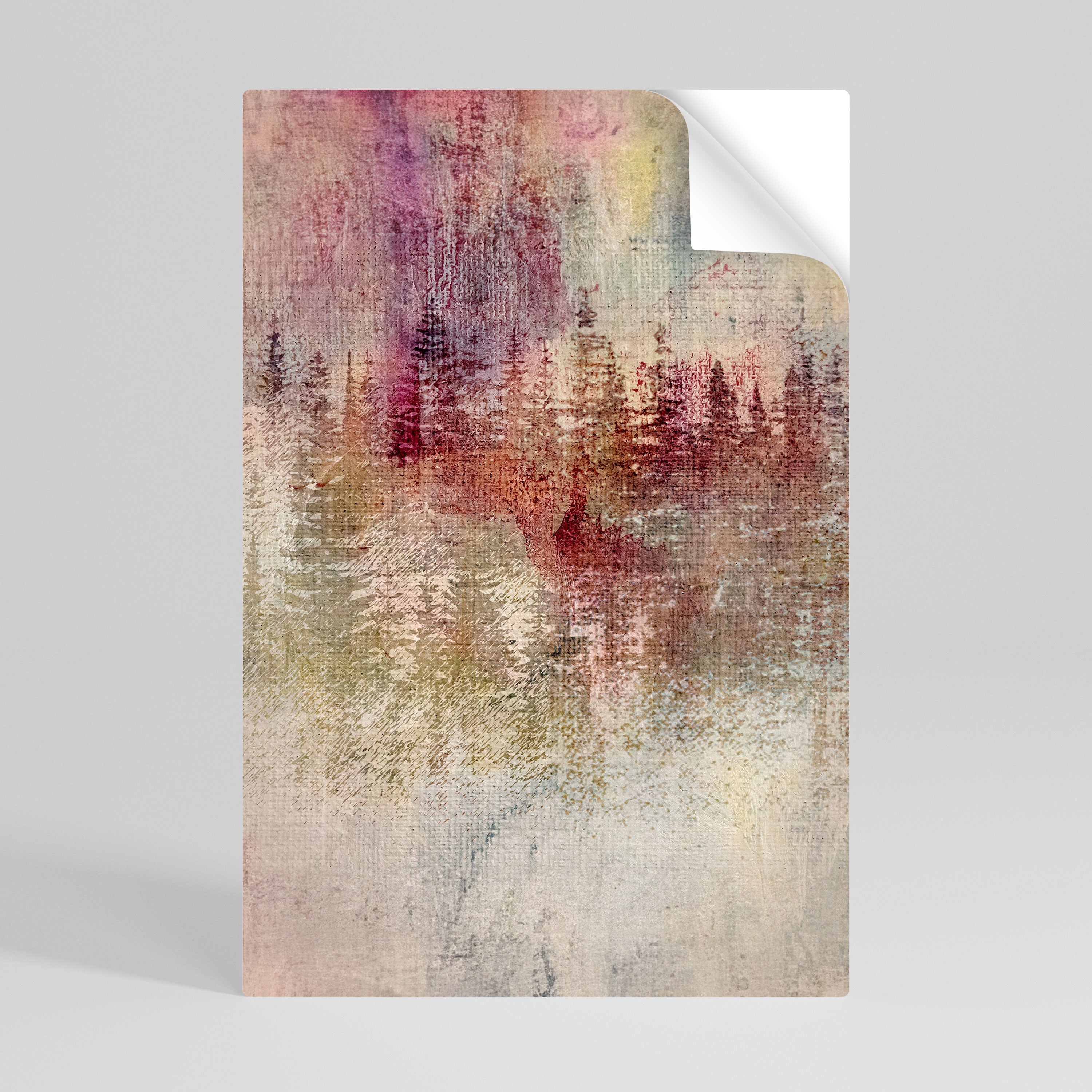 VEILED SUMMIT Peel and Stick Vertical Poster