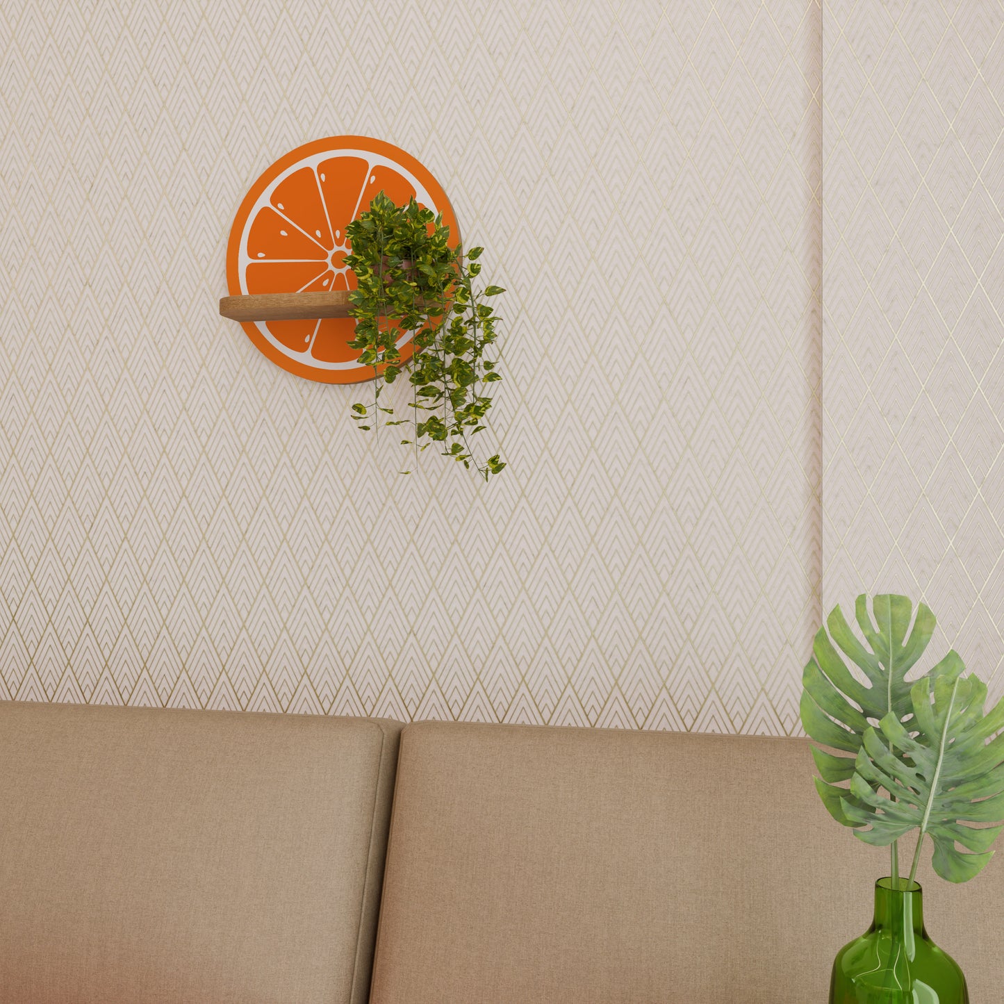 JUICY ORANGE Διακοσμητικό Ράφι Art Shelf