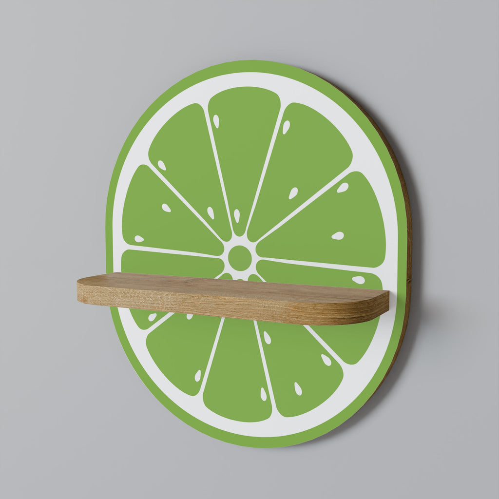 Οβάλ Ράφι REFERESHING LIME σε Απόχρωση Δρυός