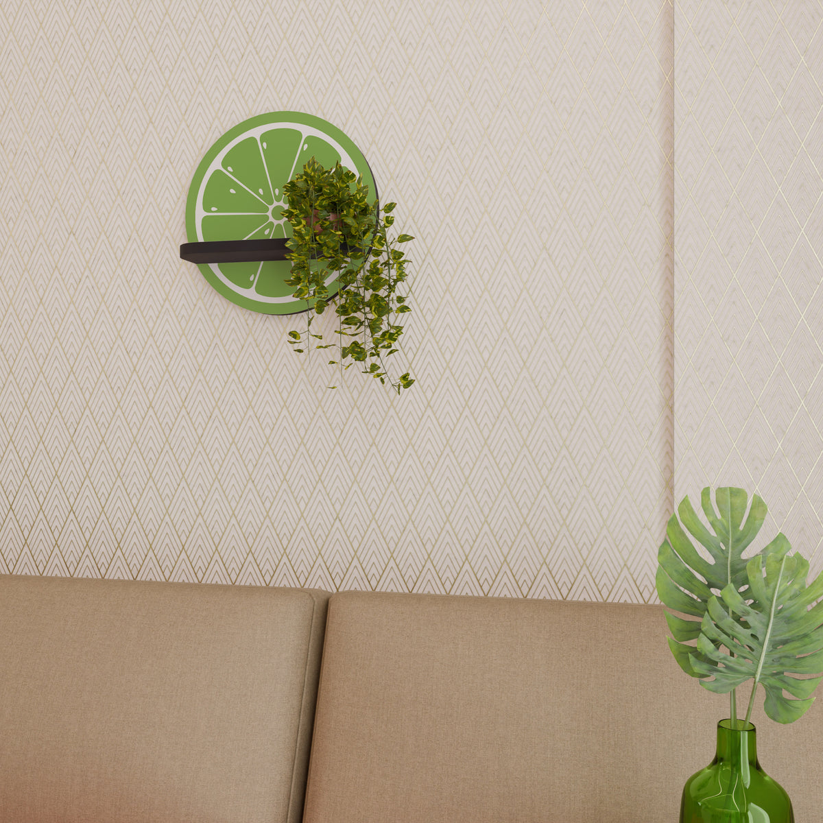 REFRESHING LIME Διακοσμητικό Ράφι Art Shelf