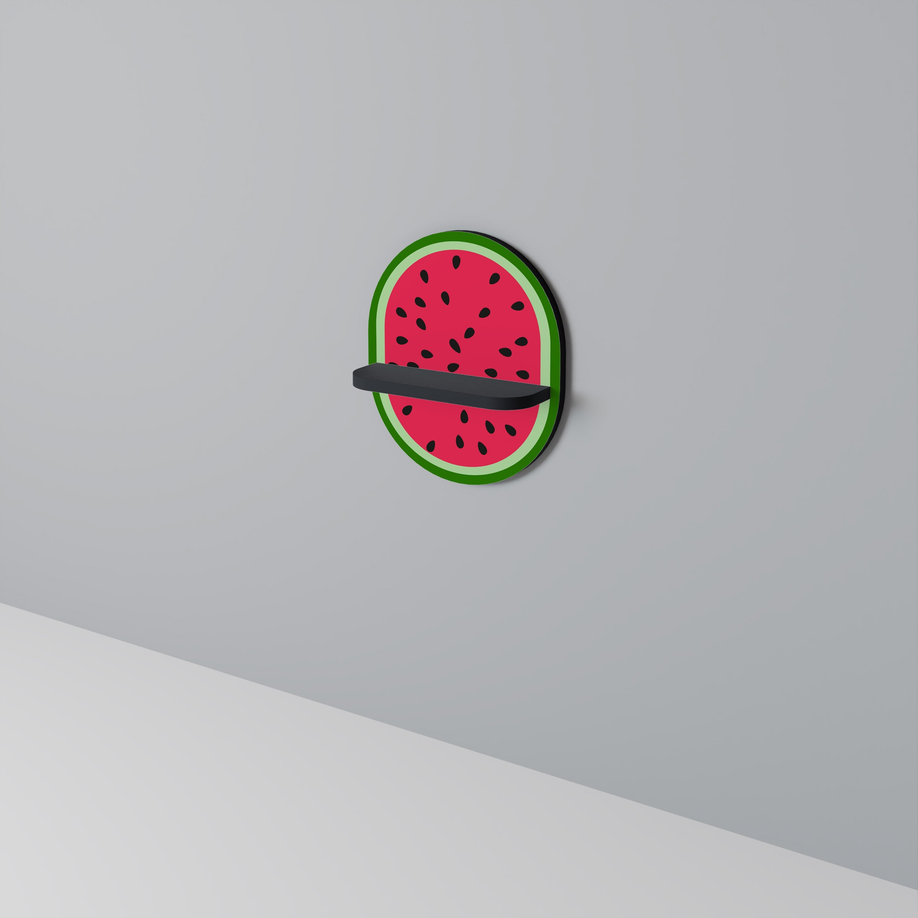 Οβάλ Ράφι Τέχνης MATURE WARTEMELON σε Μαύρο Φινίρισμα