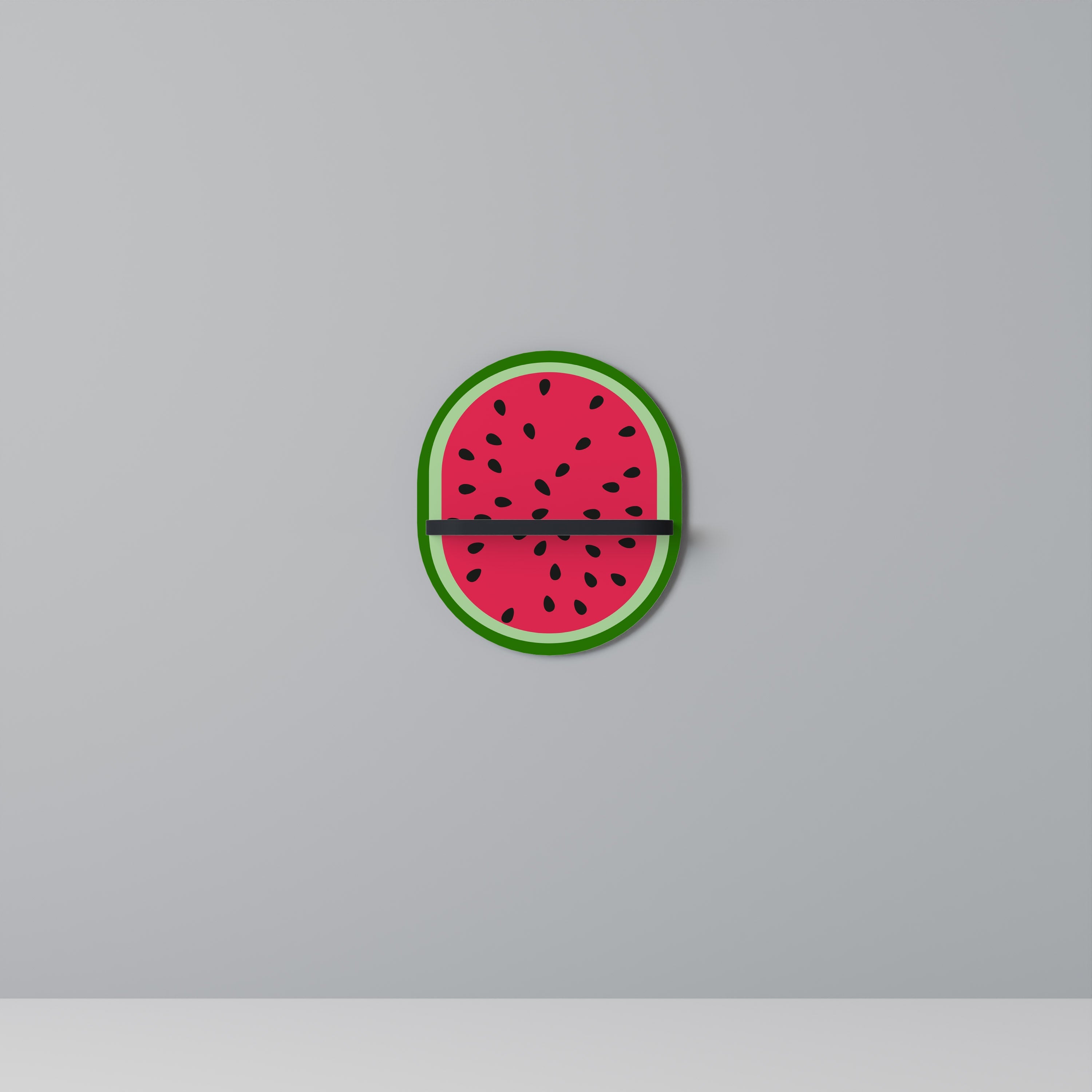 Οβάλ Ράφι Τέχνης MATURE WARTEMELON σε Μαύρο Φινίρισμα