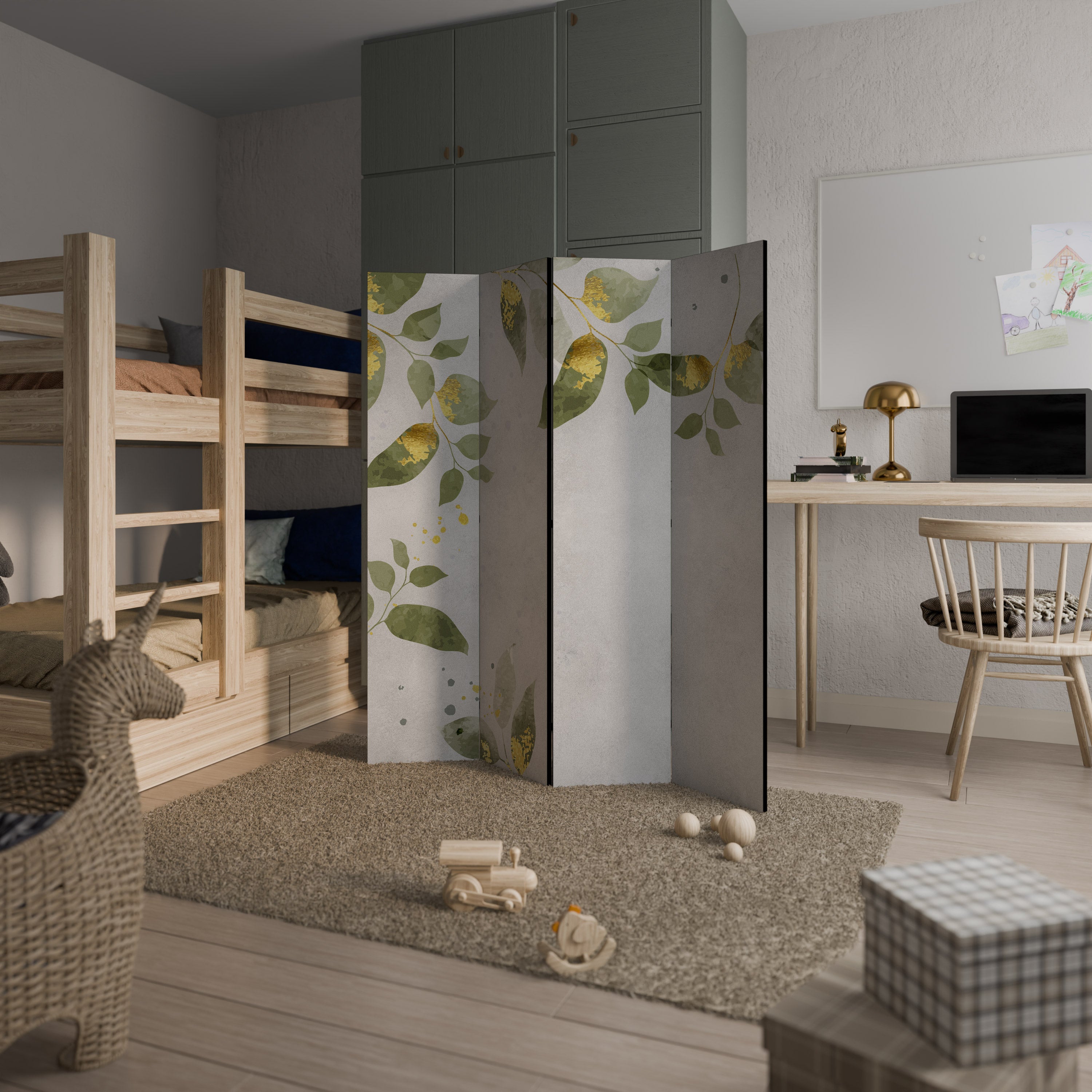 ELEGANT BOTANICS 4-Panel Room Divider