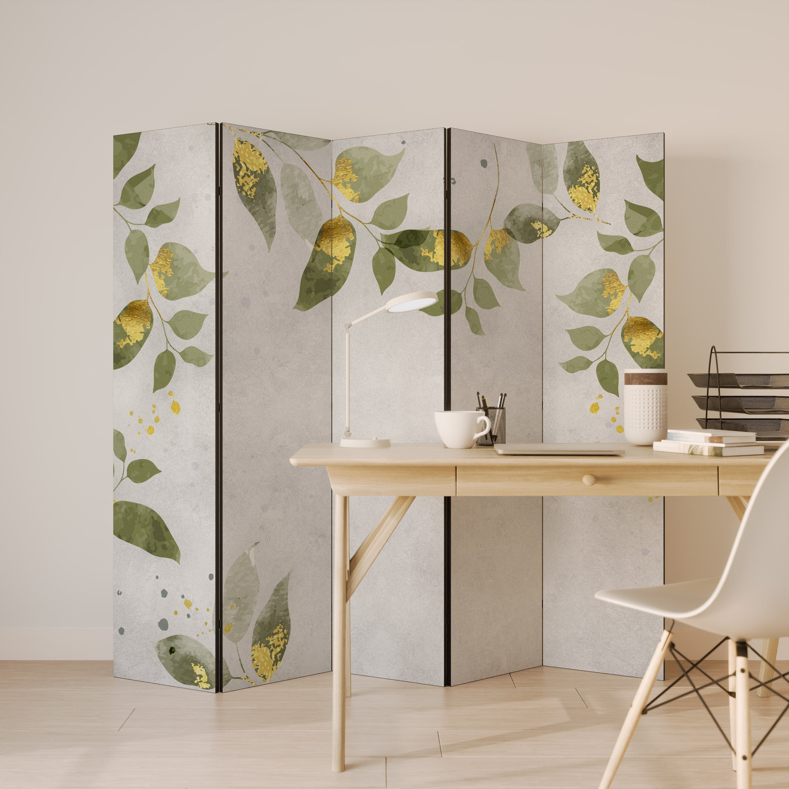 ELEGANT BOTANICS Διακοσμητικό διαχωριστικό δωματίου 5 πάνελ