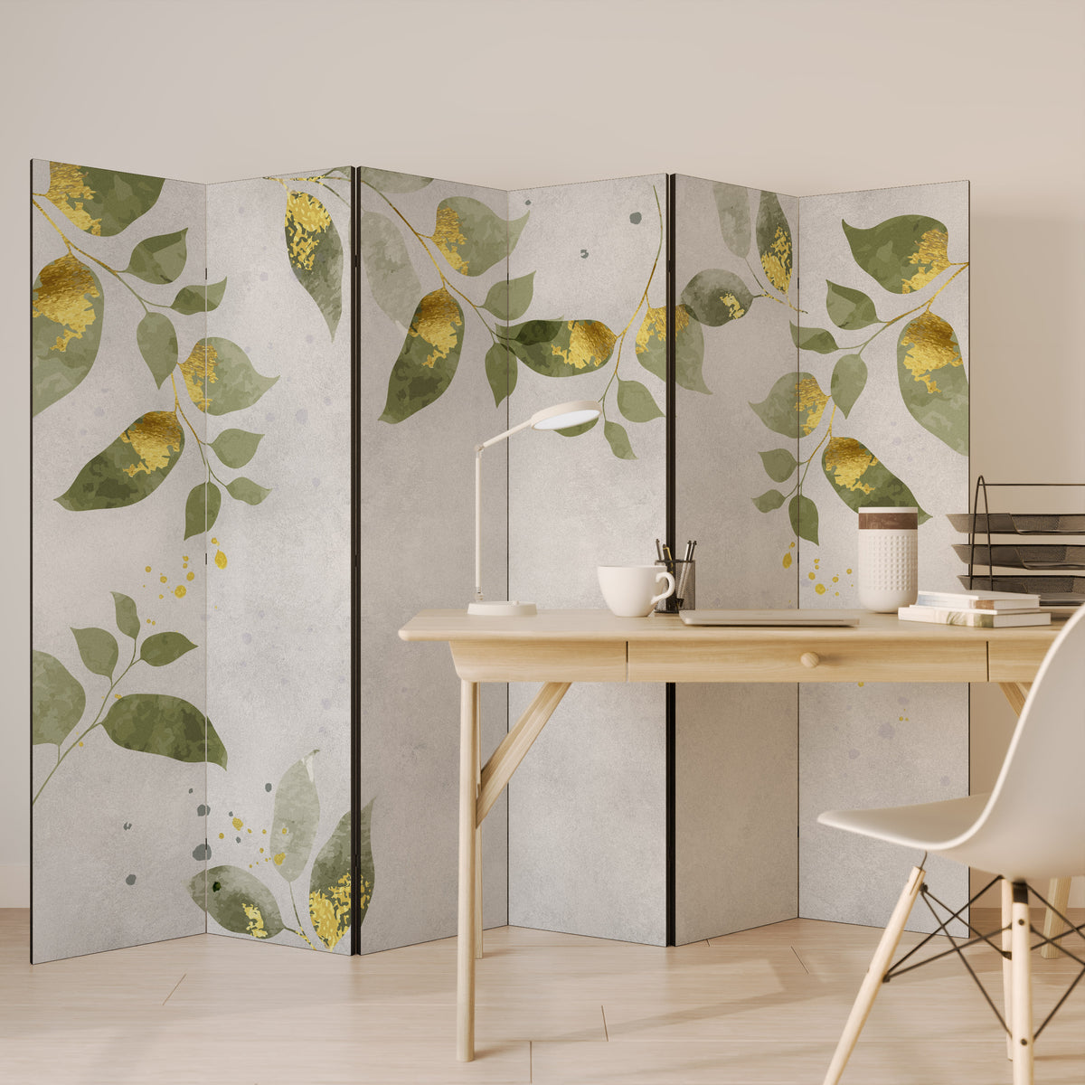 ELEGANT BOTANICS 6-Panel Room Divider