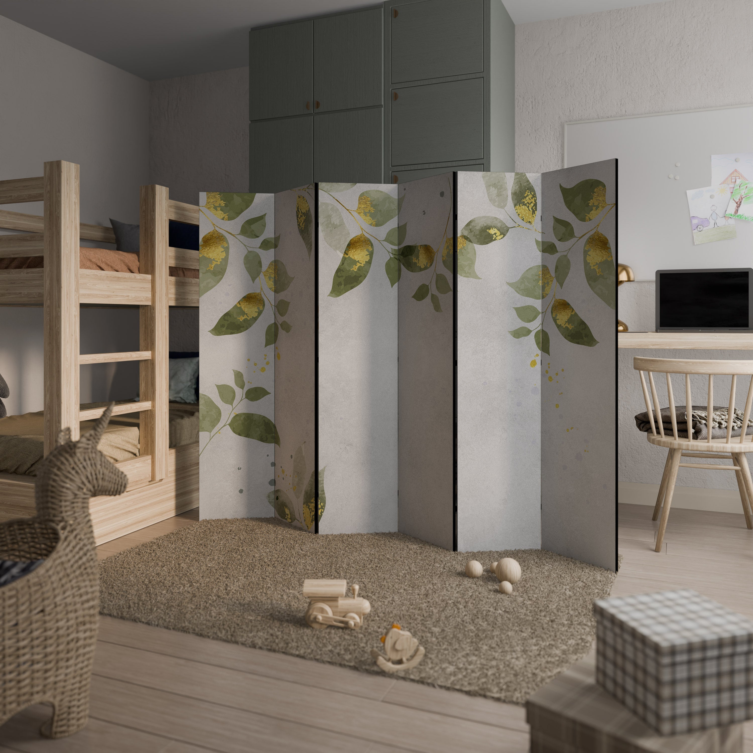 ELEGANT BOTANICS Διακοσμητικό διαχωριστικό δωματίου 6 πάνελ