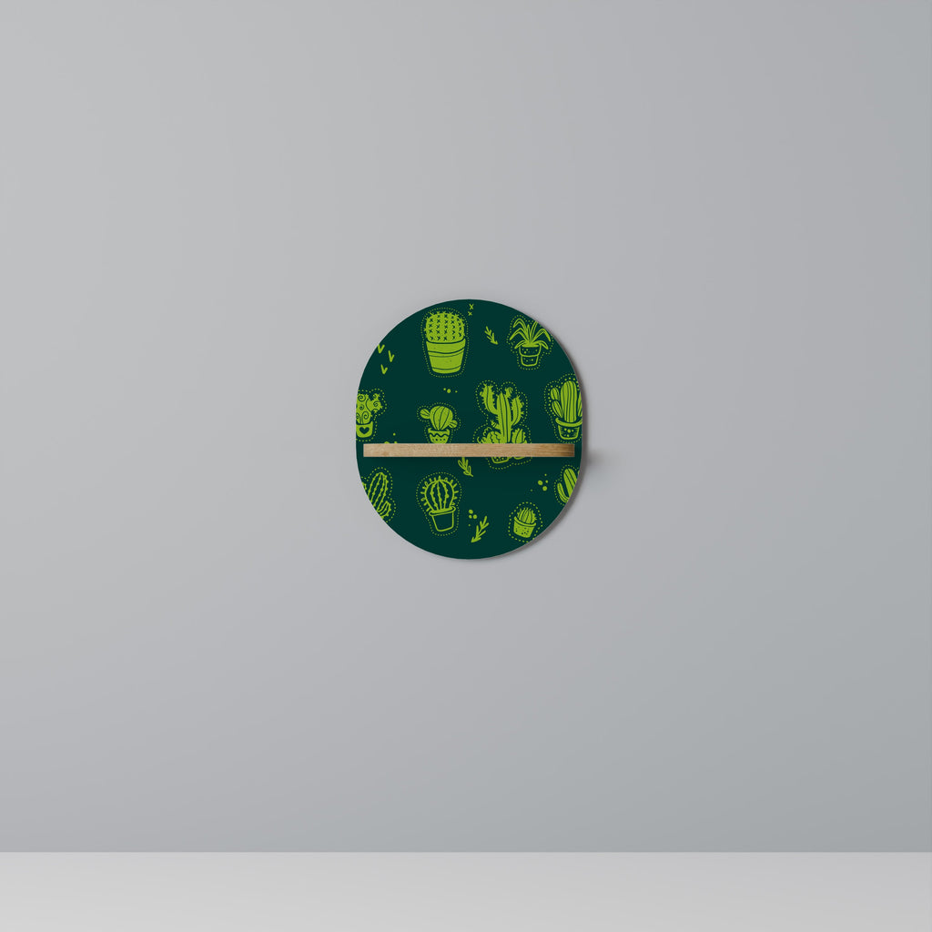 Οβάλ Ράφι DESERT GREEN σε Στυλ Δρυός