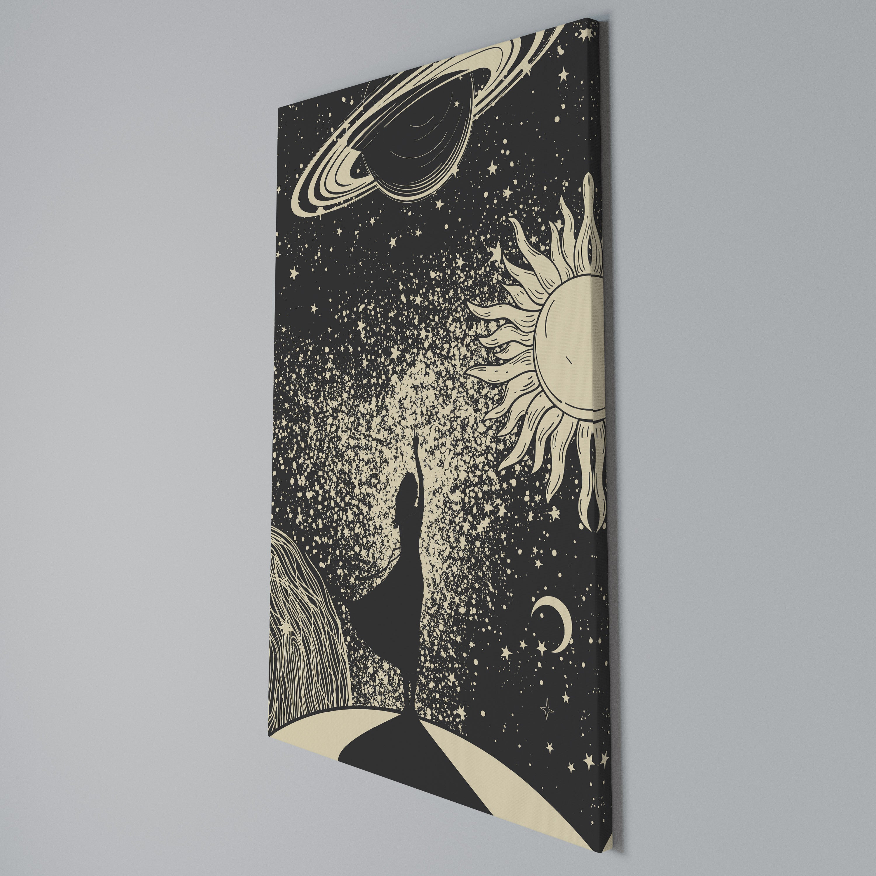 MYSTIC UNIVERSE Κατακόρυφος Πίνακας σε Καμβά