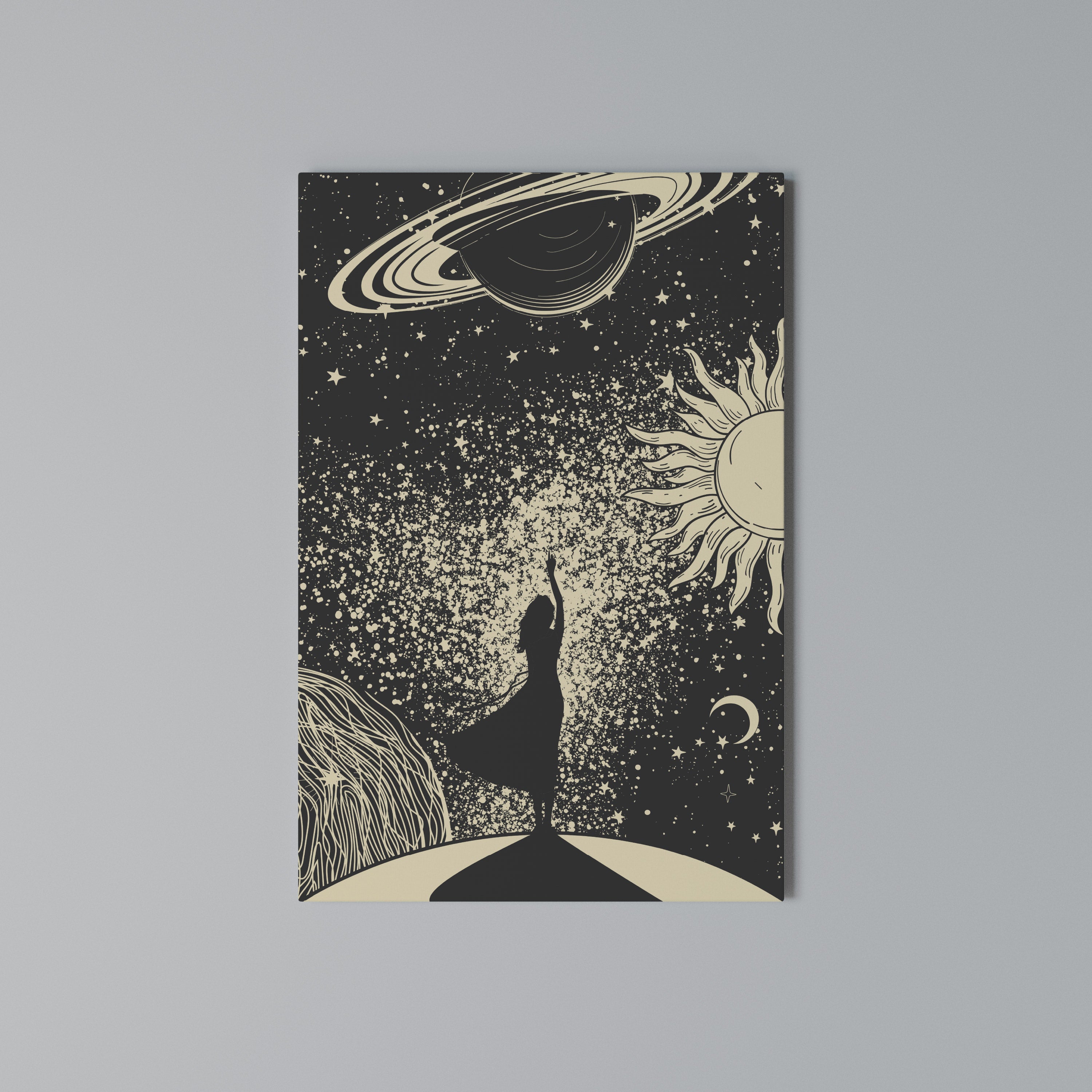 MYSTIC UNIVERSE Κατακόρυφος Πίνακας σε Καμβά