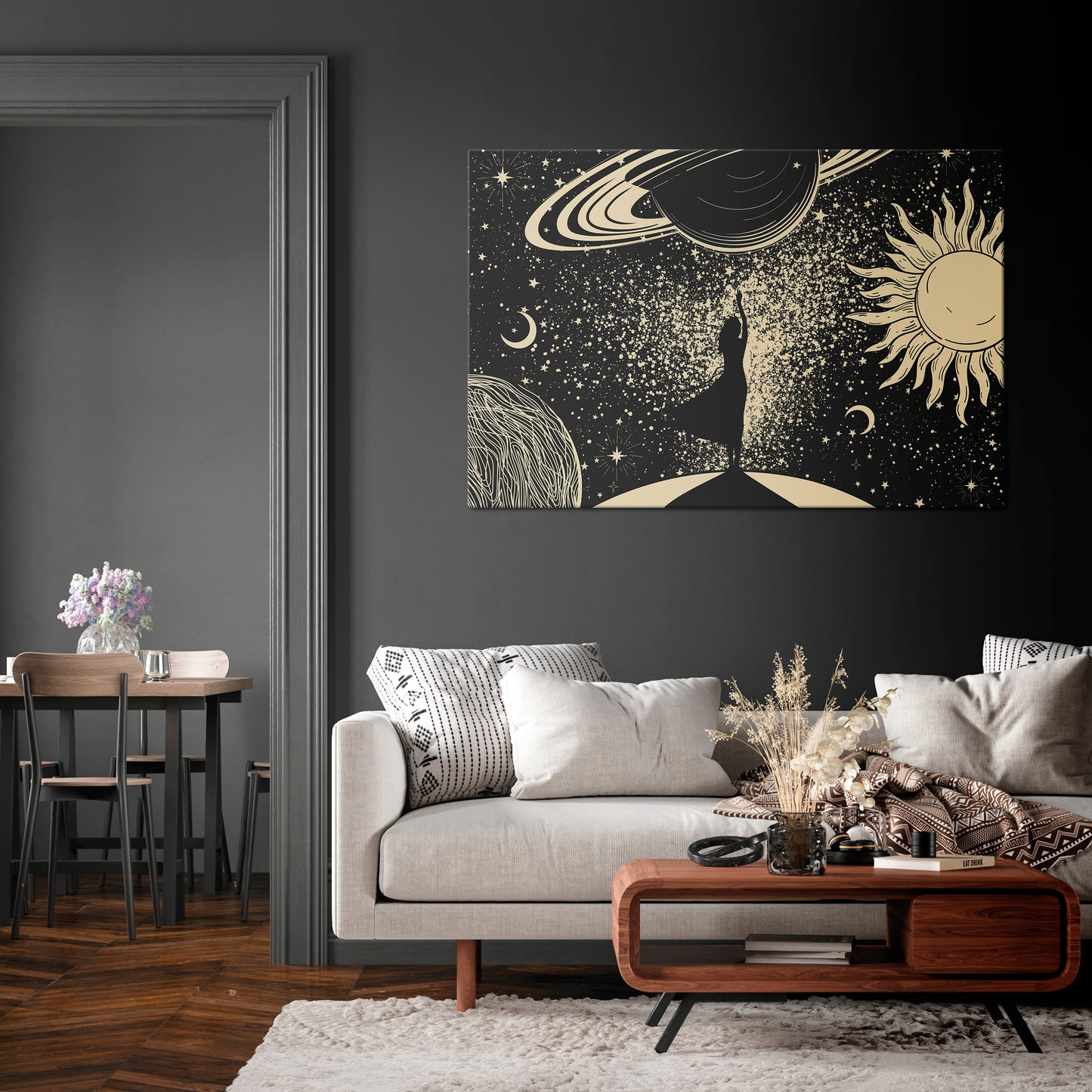 MYSTIC UNIVERSE Horizontal Canvas Print