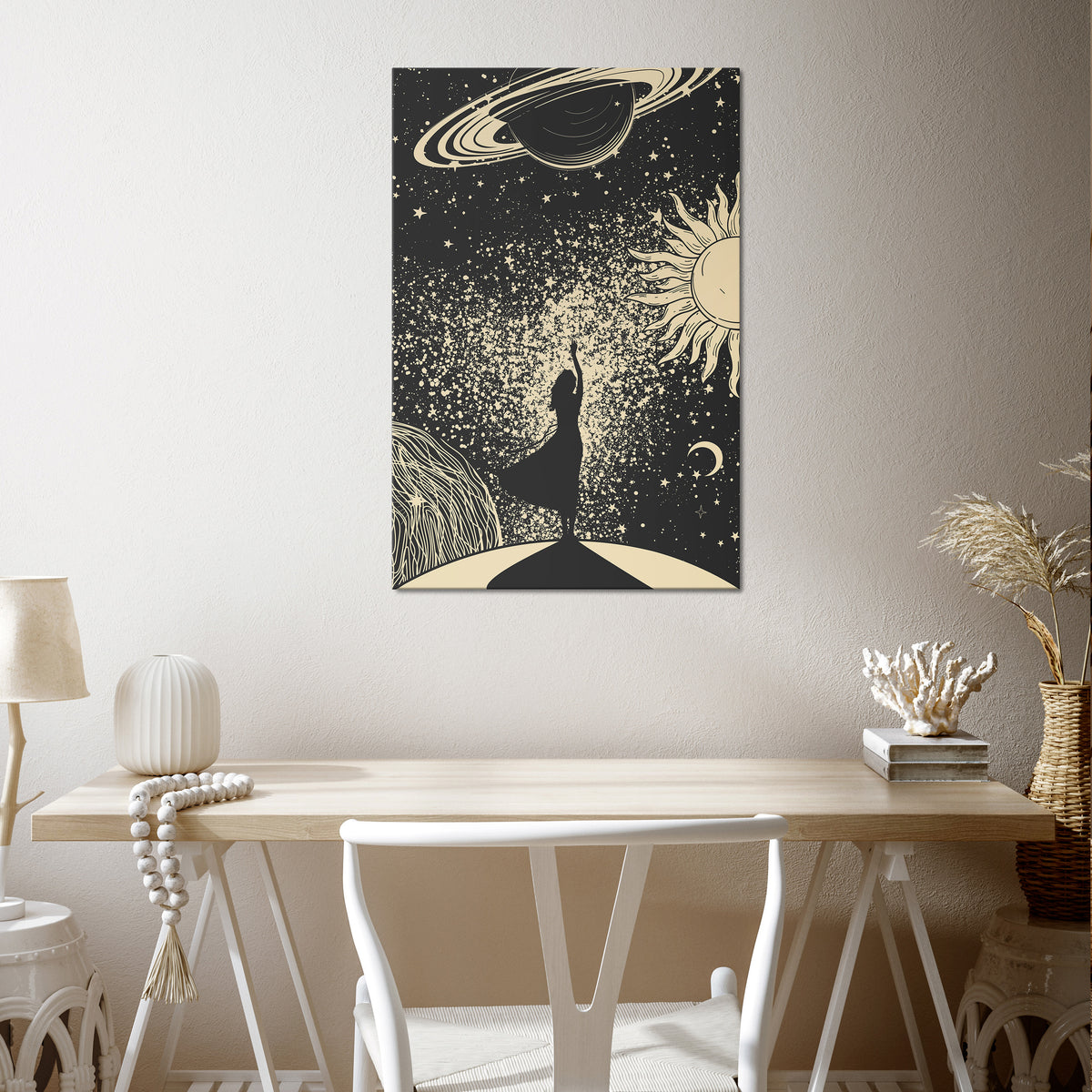 MYSTIC UNIVERSE Κατακόρυφος Πίνακας σε Καμβά