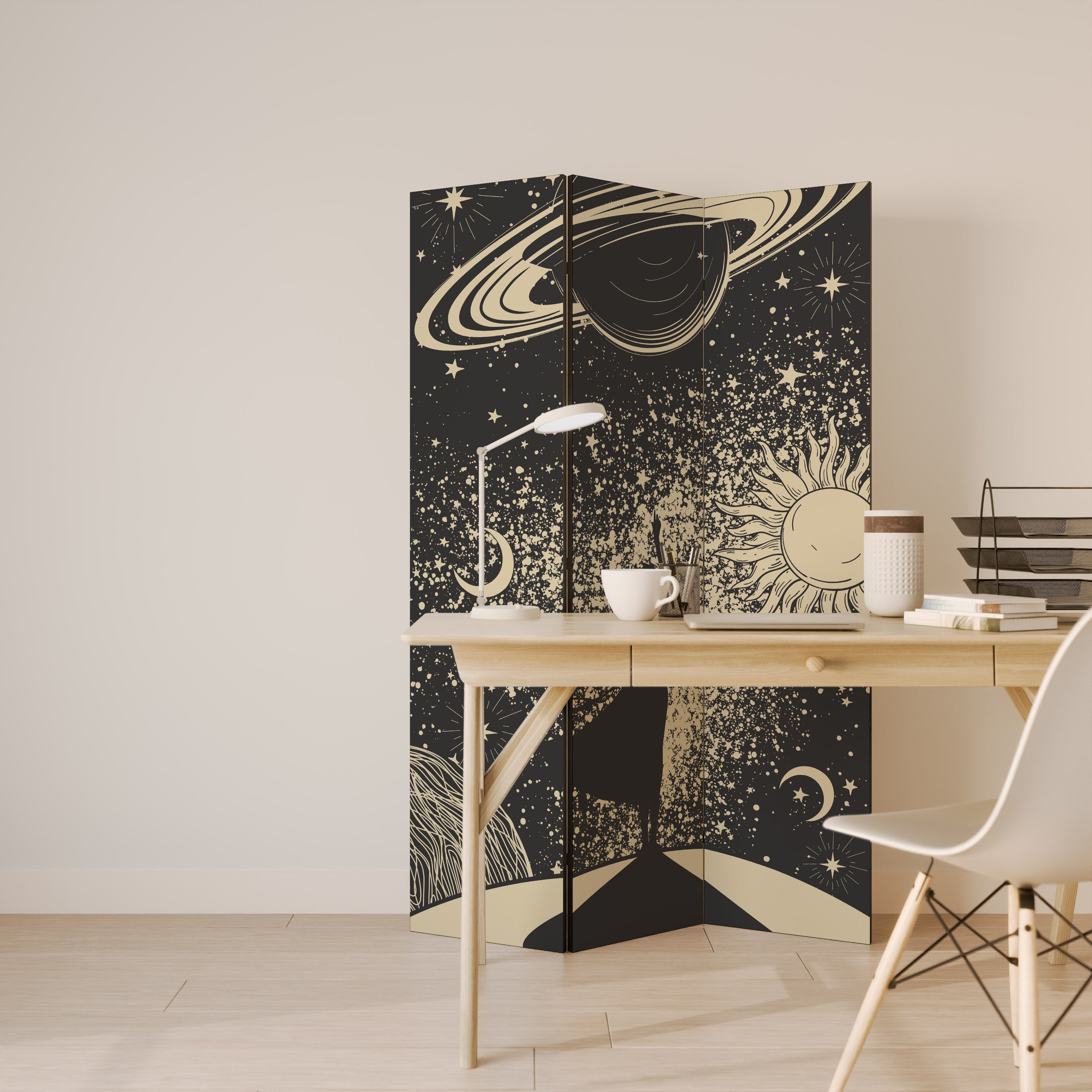 MYSTIC UNIVERSE Διακοσμητικό παραβάν με 3 πάνελ