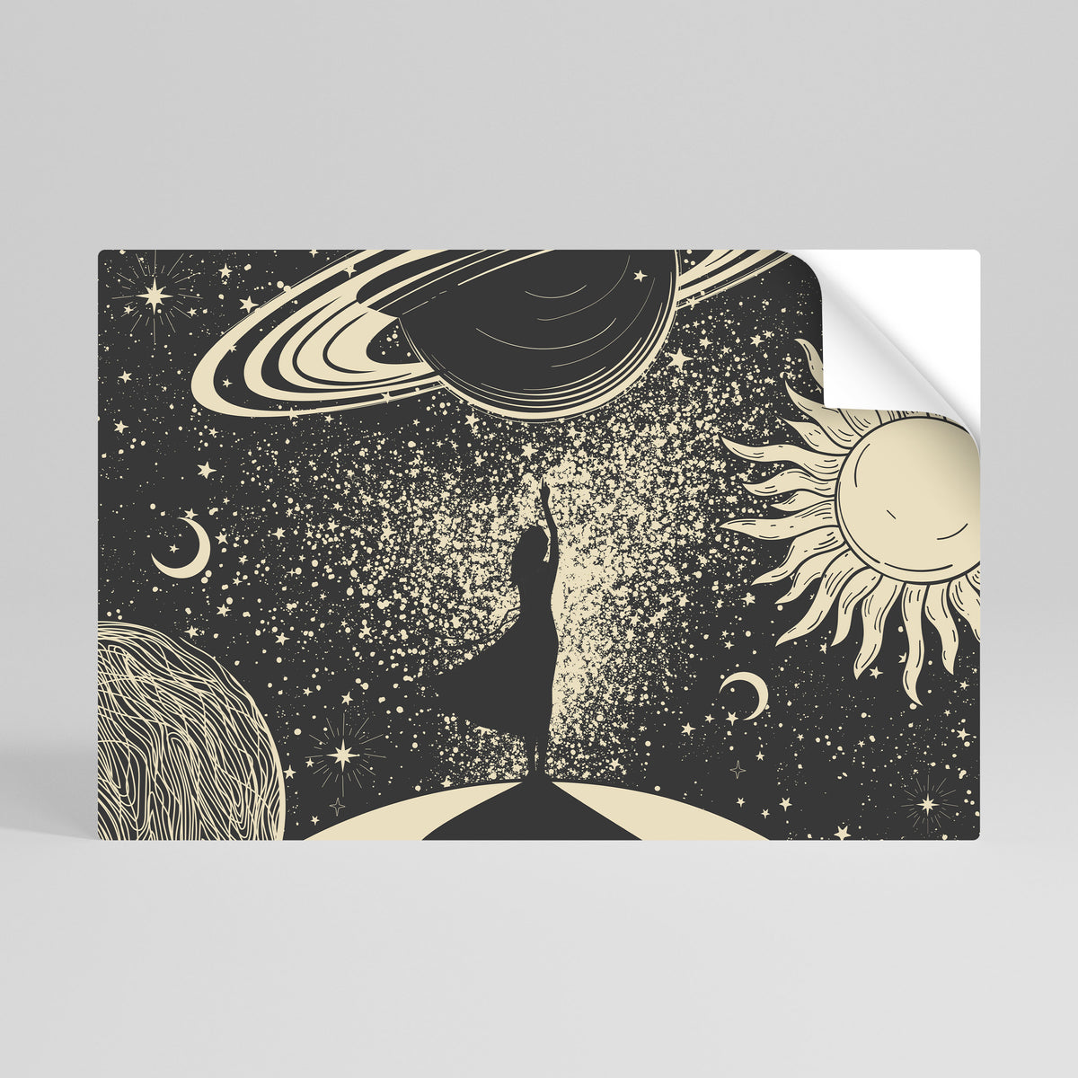 MYSTIC UNIVERSE Αυτοκόλλητη Αφίσα οριζόντια