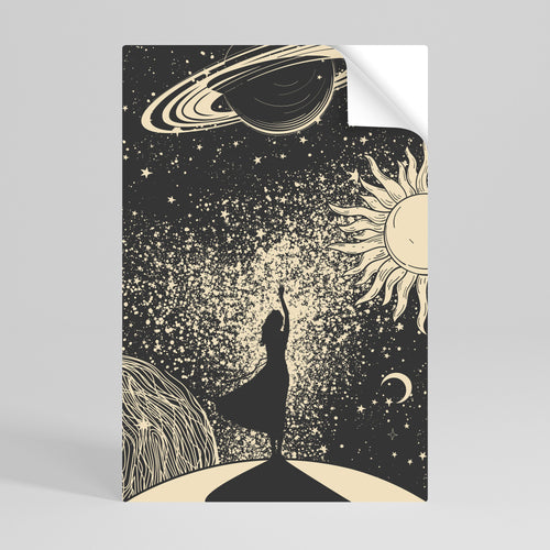 MYSTIC UNIVERSE Αυτοκόλλητη "Peel and Stick" Αφίσα κάθετη