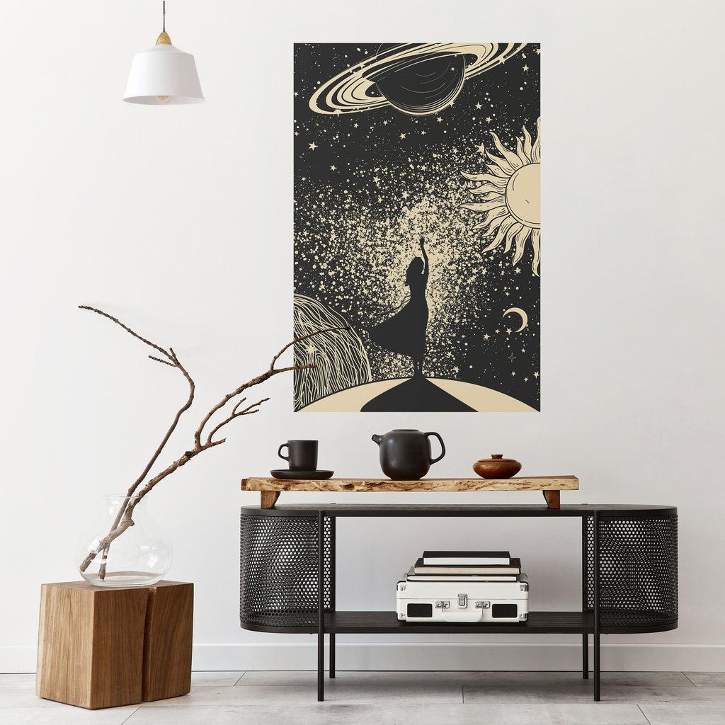 MYSTIC UNIVERSE Peel and Stick Vertical Poster