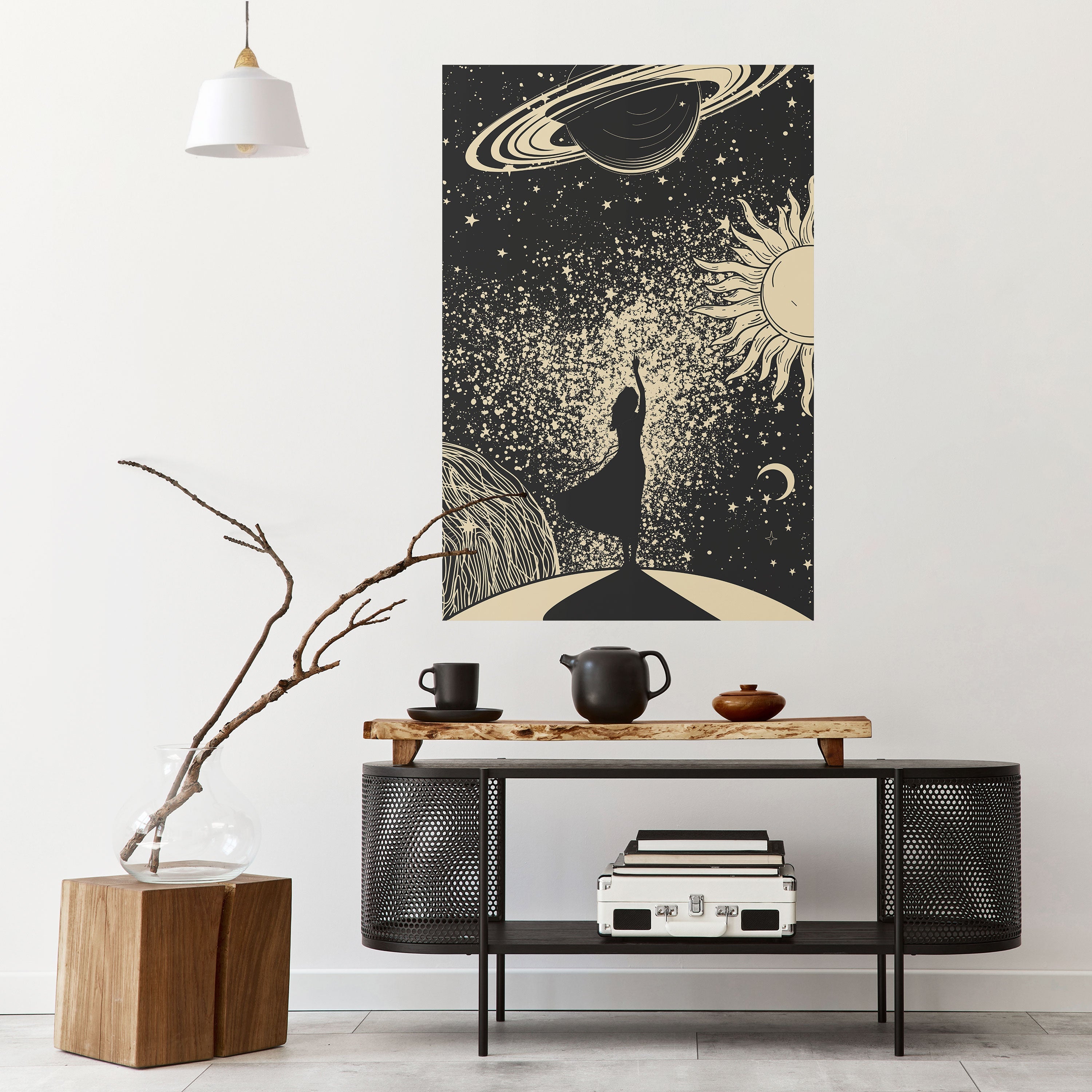 Αφίσα MYSTIC UNIVERSE με κάθετη κόλλα και κολλήματα