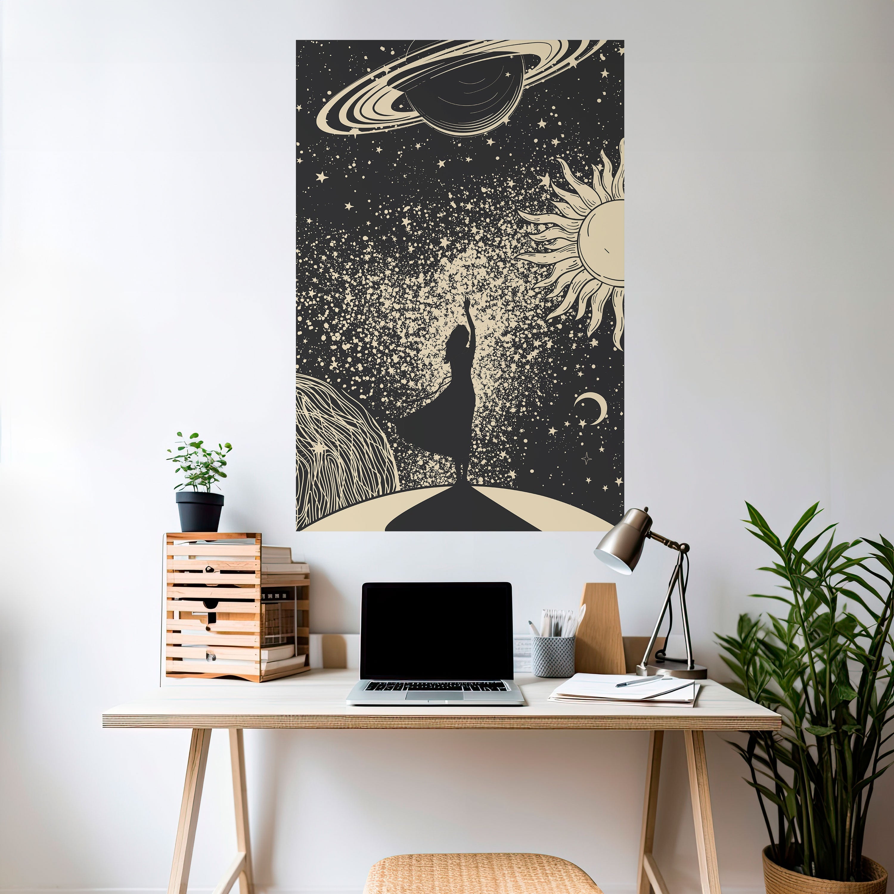Αφίσα MYSTIC UNIVERSE με κάθετη κόλλα και κολλήματα