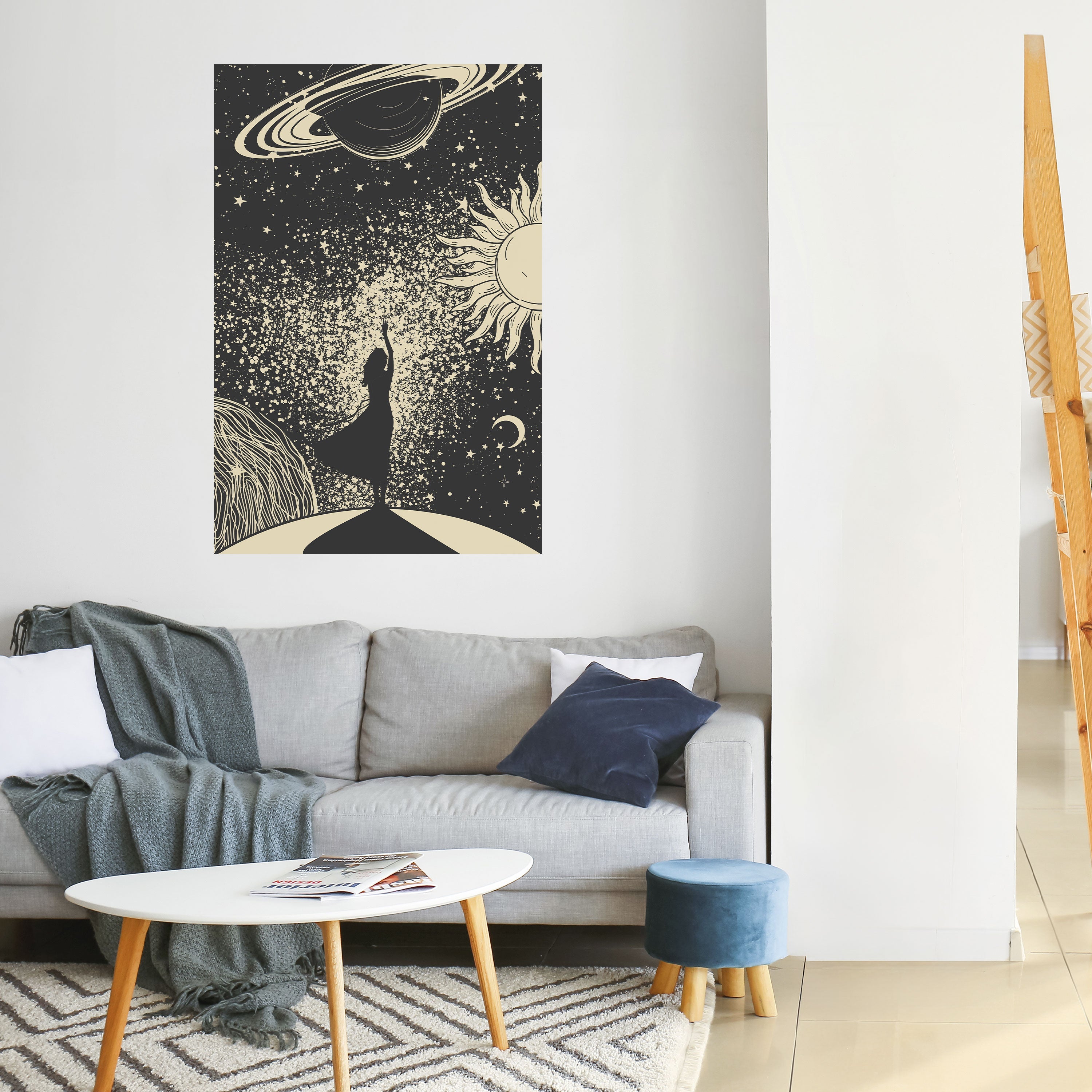 Αφίσα MYSTIC UNIVERSE με κάθετη κόλλα και κολλήματα