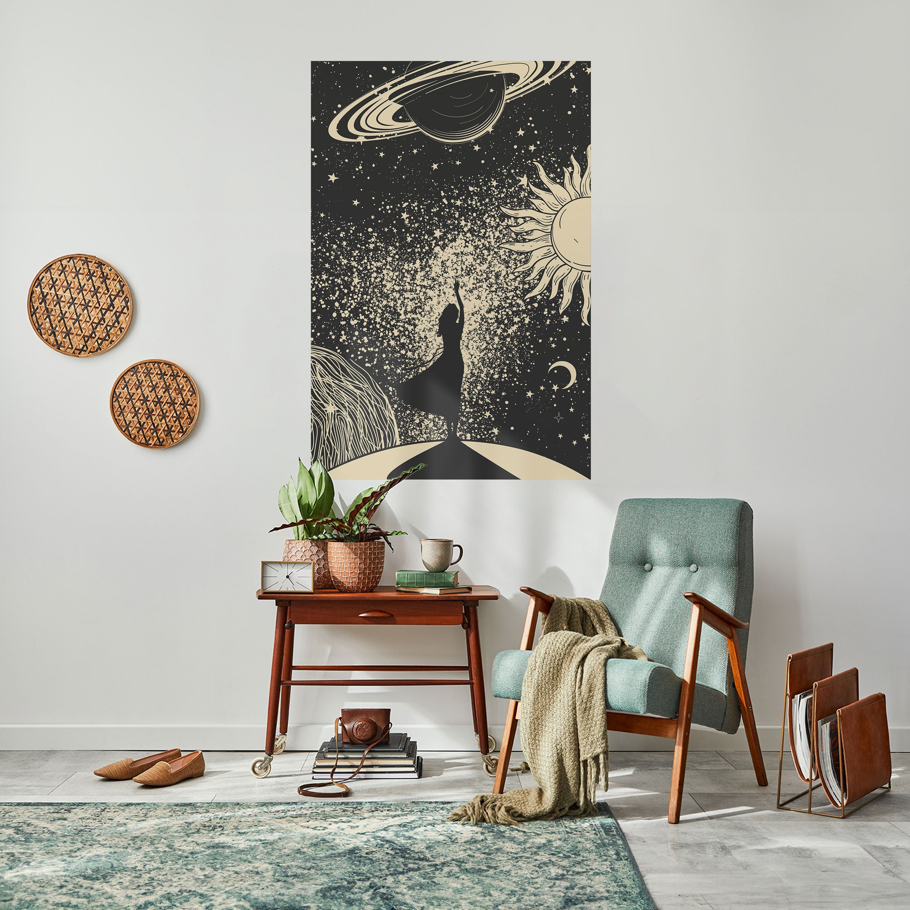Αφίσα MYSTIC UNIVERSE με κάθετη κόλλα και κολλήματα