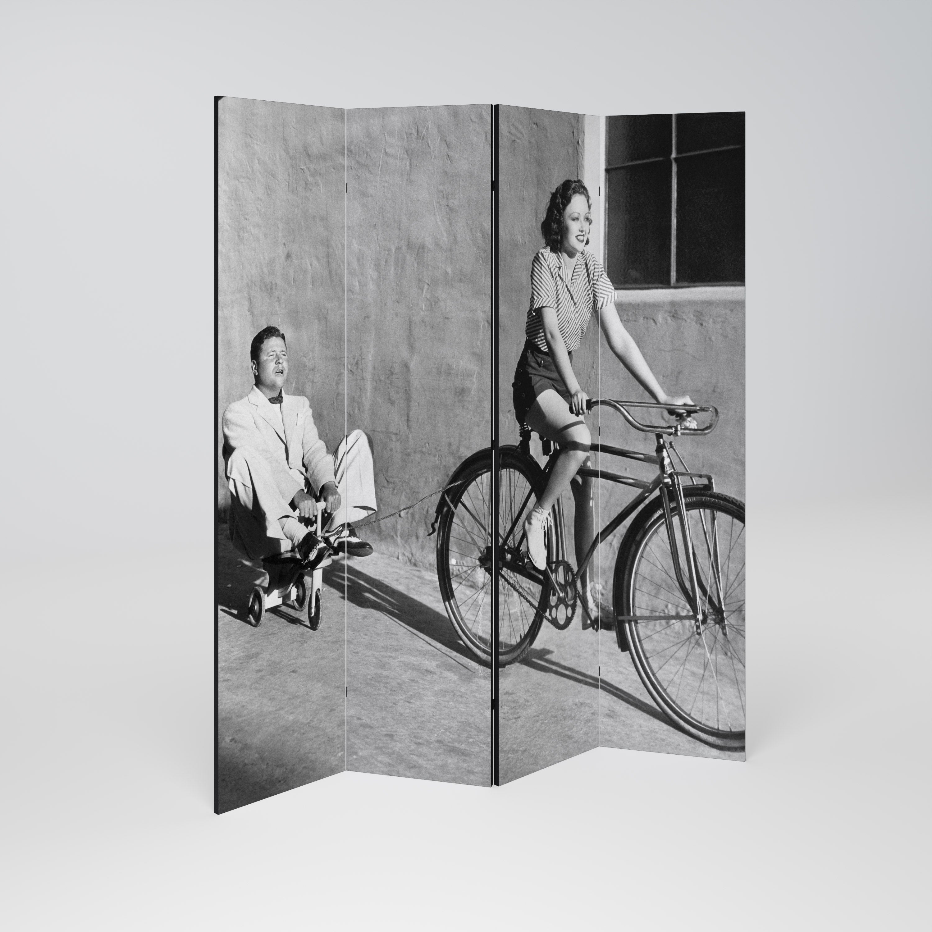 HAPPY JOURNEY 4-Panel Room Divider