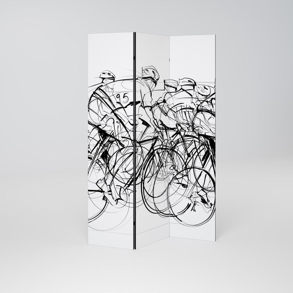 CYCLING COMPETITION Παραβάν με 3 πάνελ