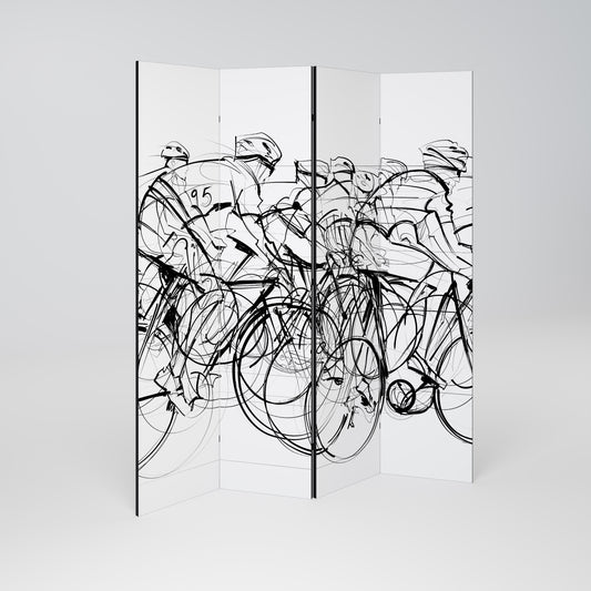 CYCLING COMPETITION Παραβάν με 4 πάνελ